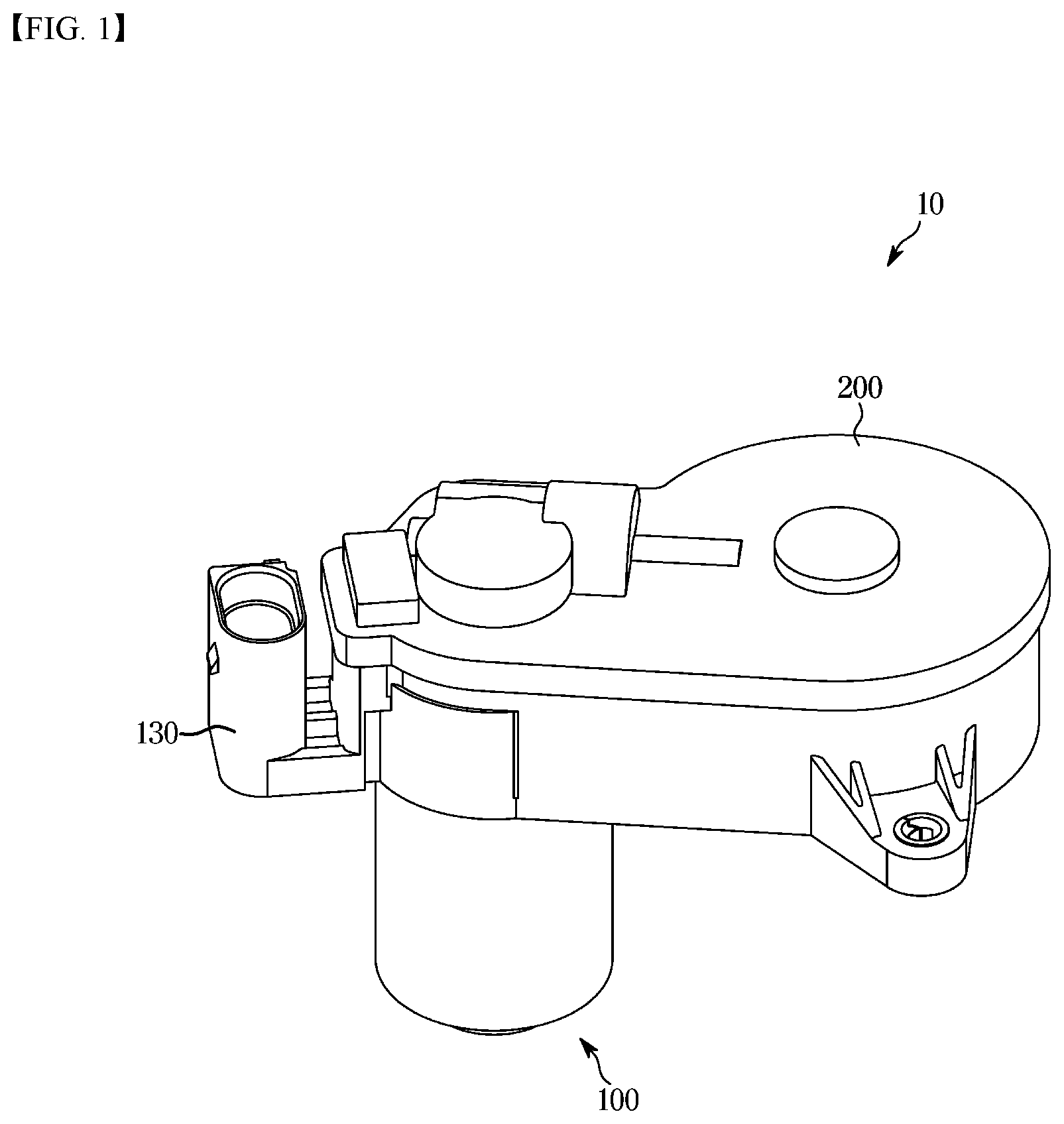 Patent US12157447 Figure 1 – Actuator for brake device