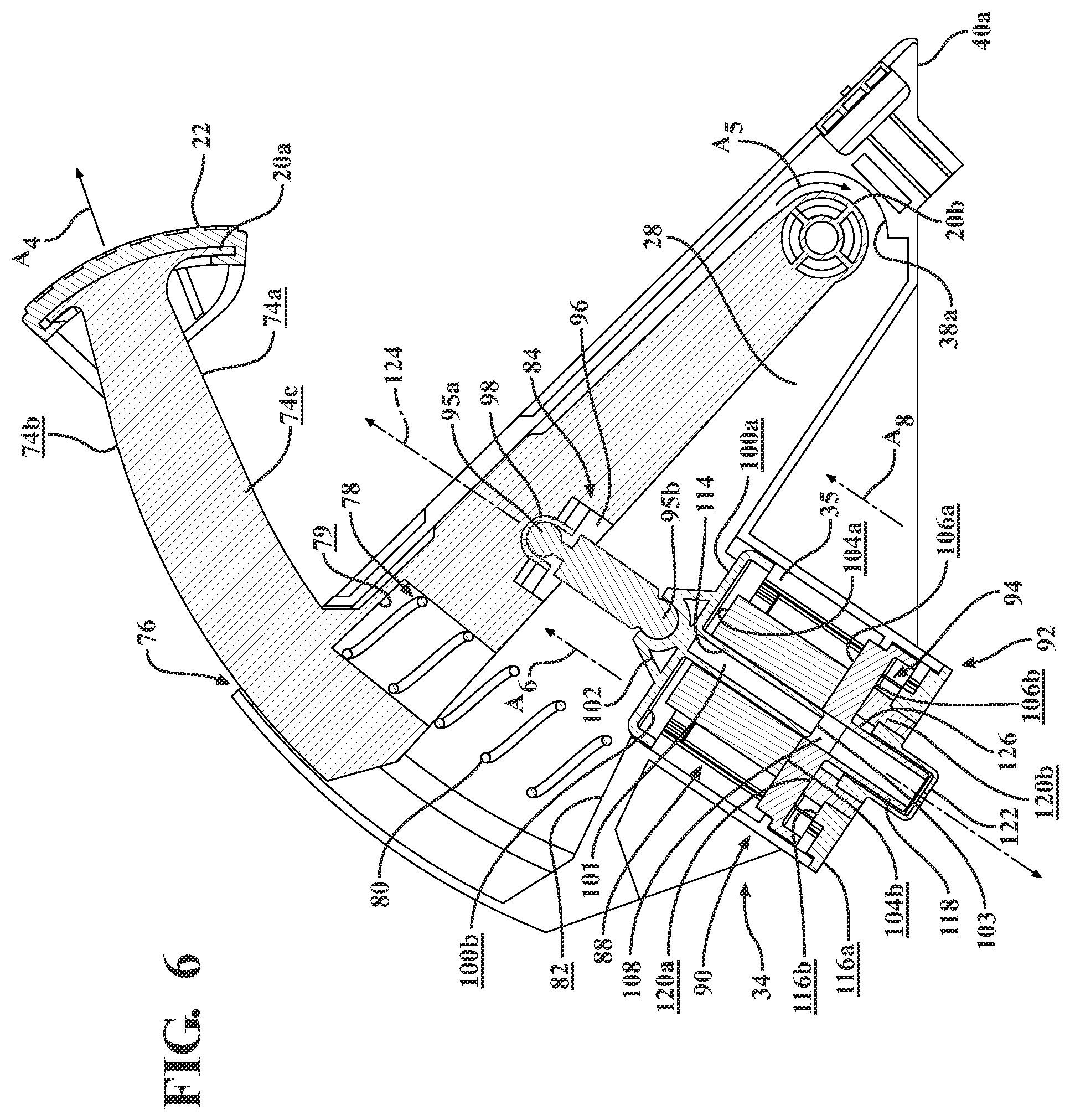 Patent US12157450 Figure 5 – Passive pedal force emulator pedal assembly