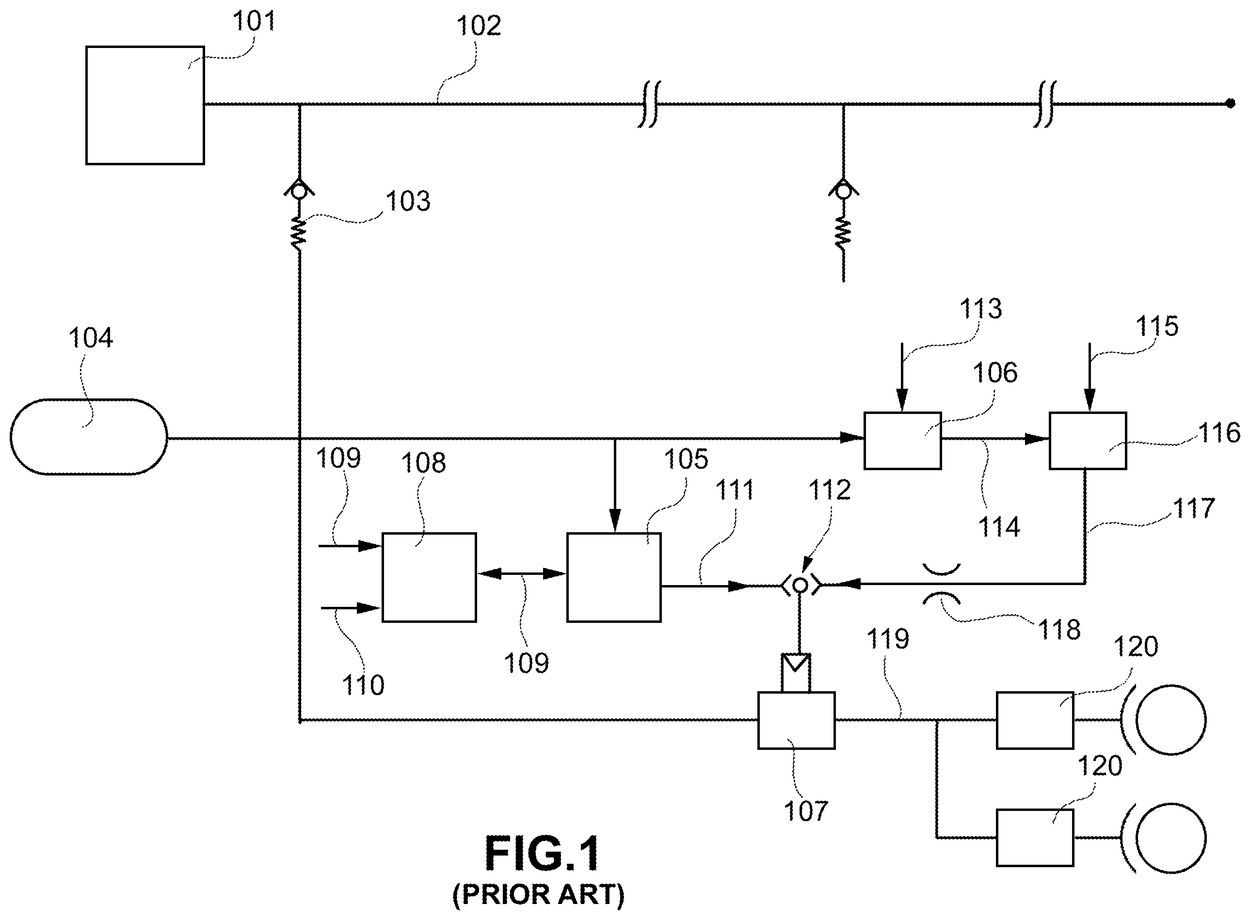 Patent US12157452 Figure 1 – Electromechanical service and emergency braking actuator for a railway vehicle and electromechanical braking system