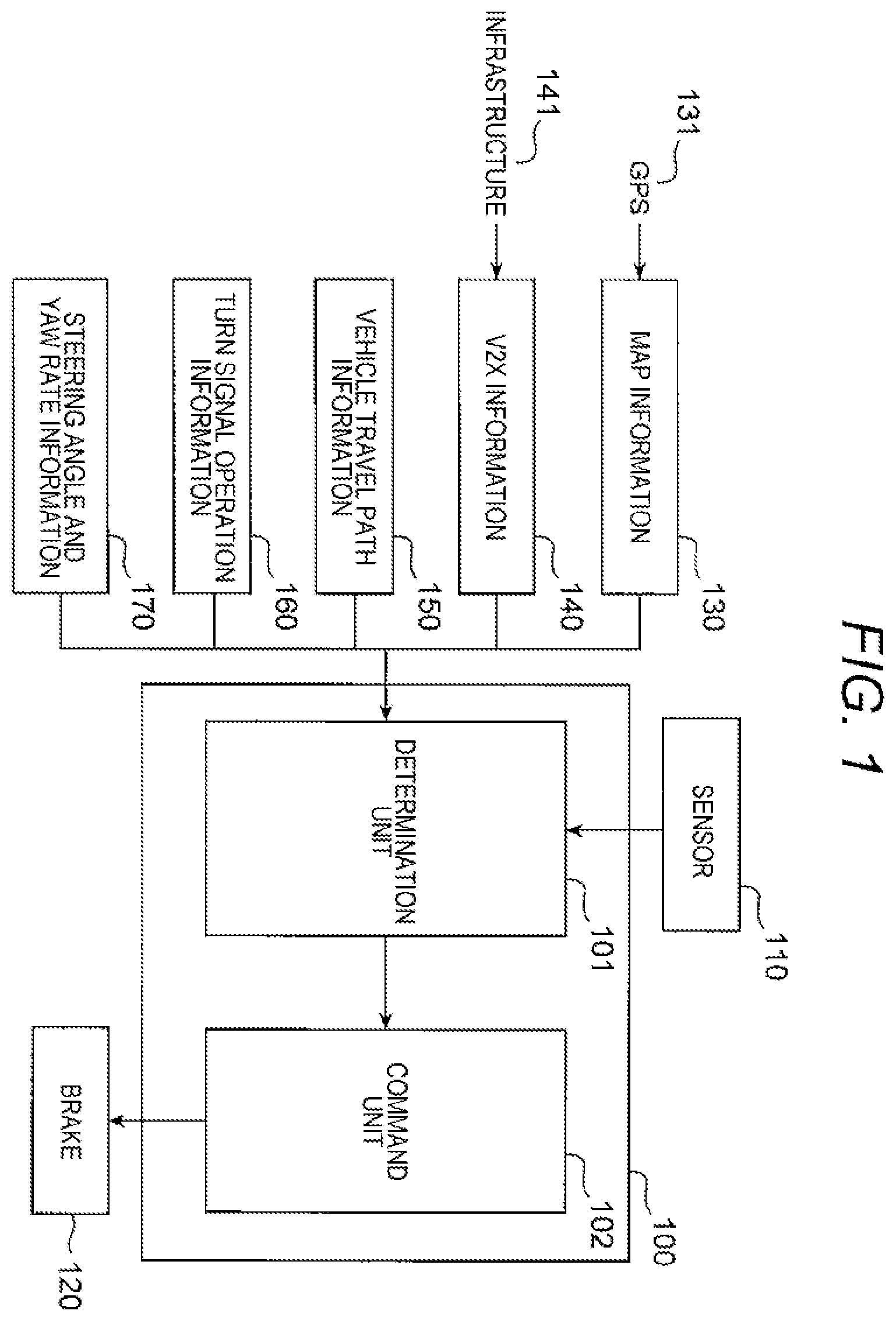 Patent US12157463 Figure 1 – Vehicle control device