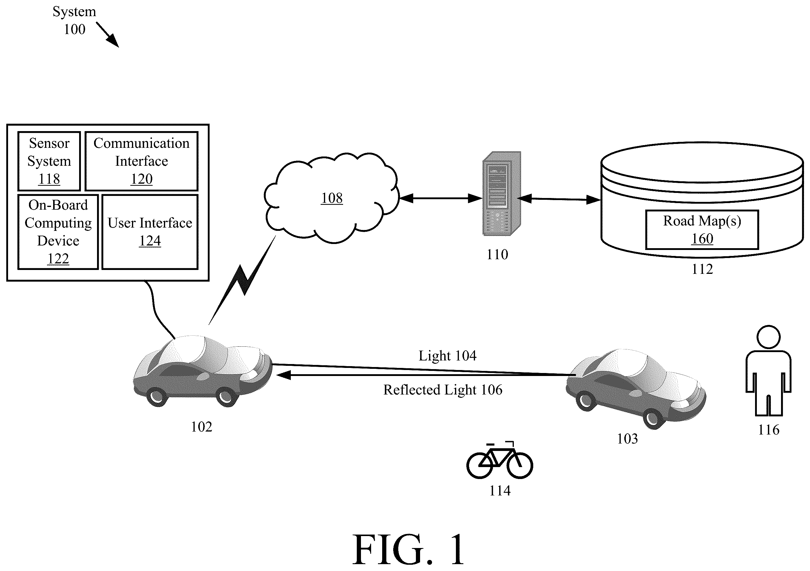 Patent US12157481 — Systems and methods for hybrid open-loop and closed-loop path planning — Figure 1