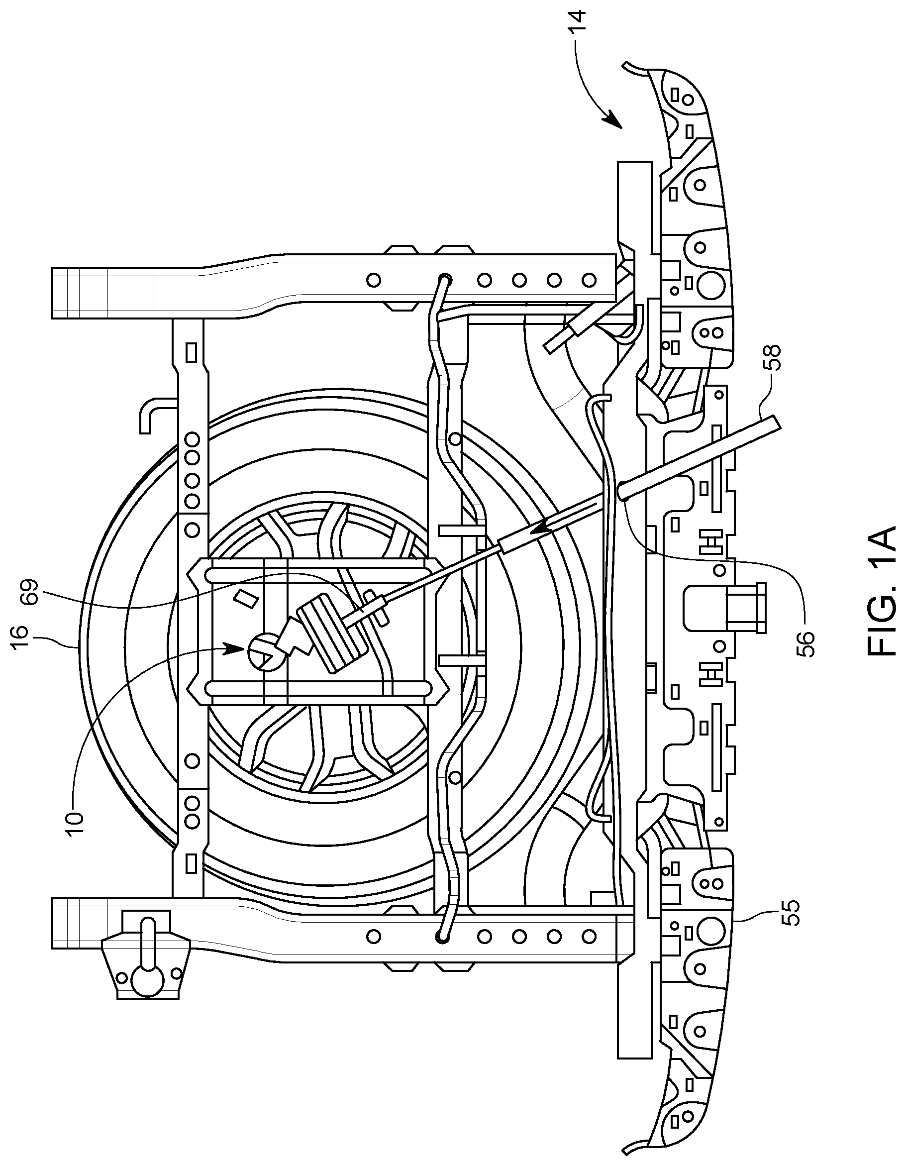 Patent US12157520 — Tire hoist system — Figure 1