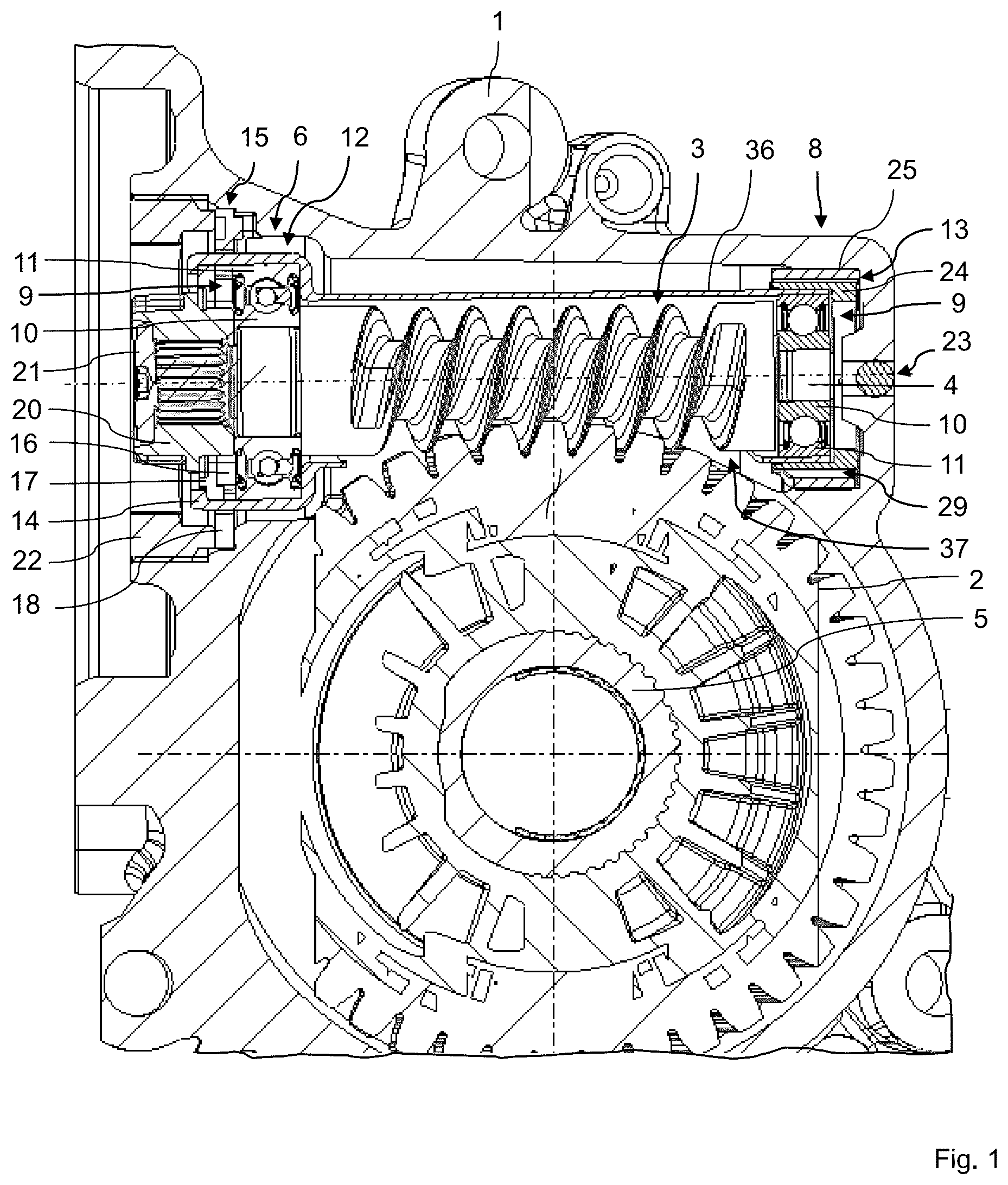 Patent US12157521 — Steering gear and steering system — Figure 1