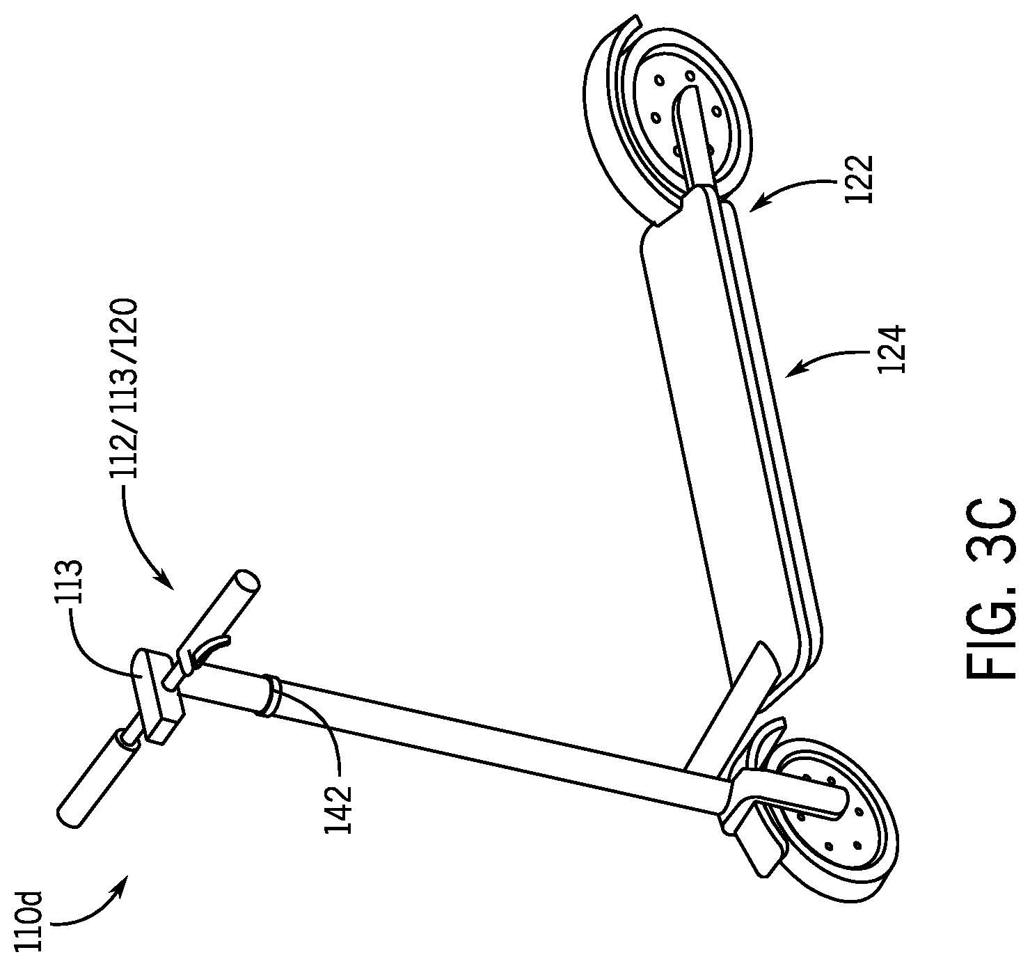 Patent US12157530 Figure 5 – Micromobility transit vehicle lock-to mechanism systems and methods