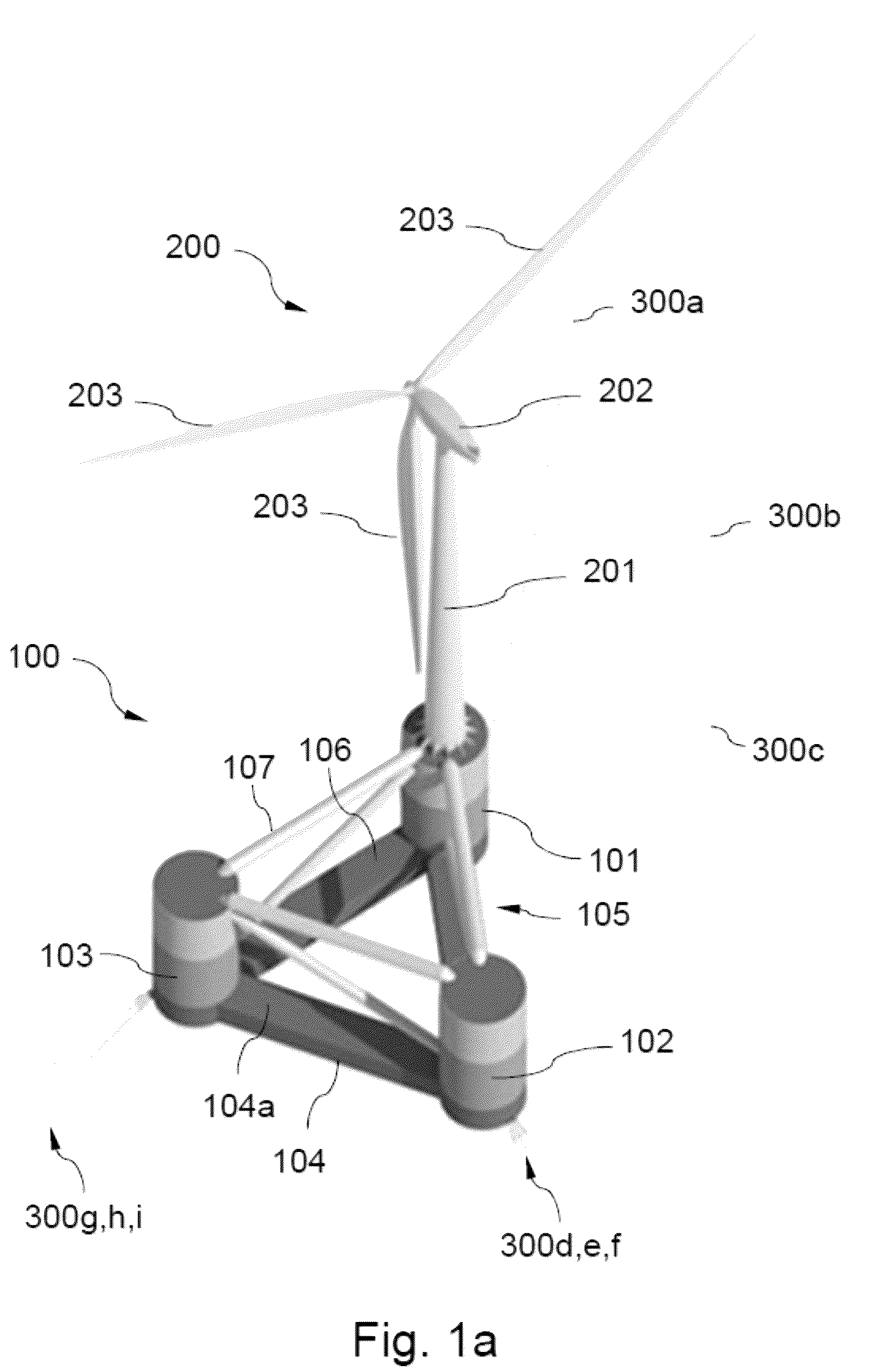 Patent US12157545 — Wind energy power plant and method of construction — Figure 1