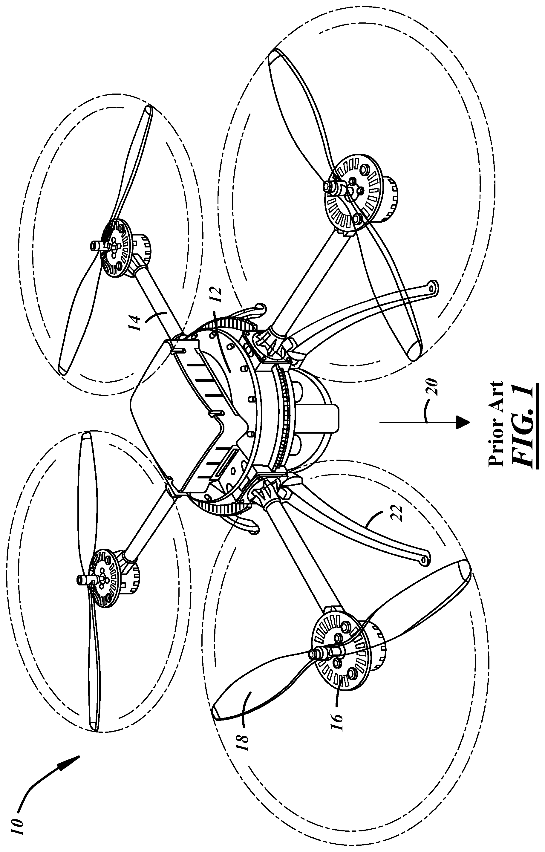 Patent US12157564 — Aeronautical apparatus — Figure 1