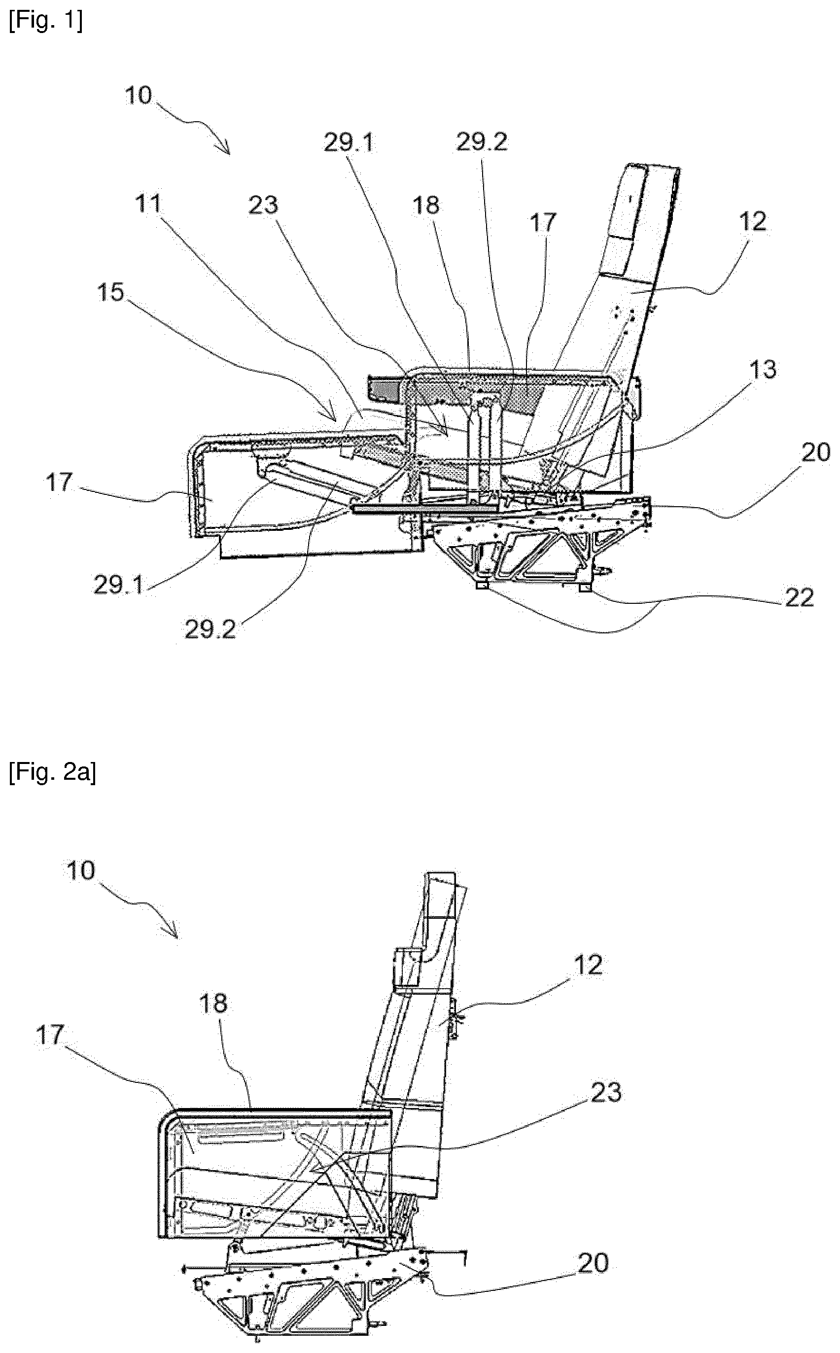Patent US12157575 — Actuatorless movable seat armrest — Figure 1