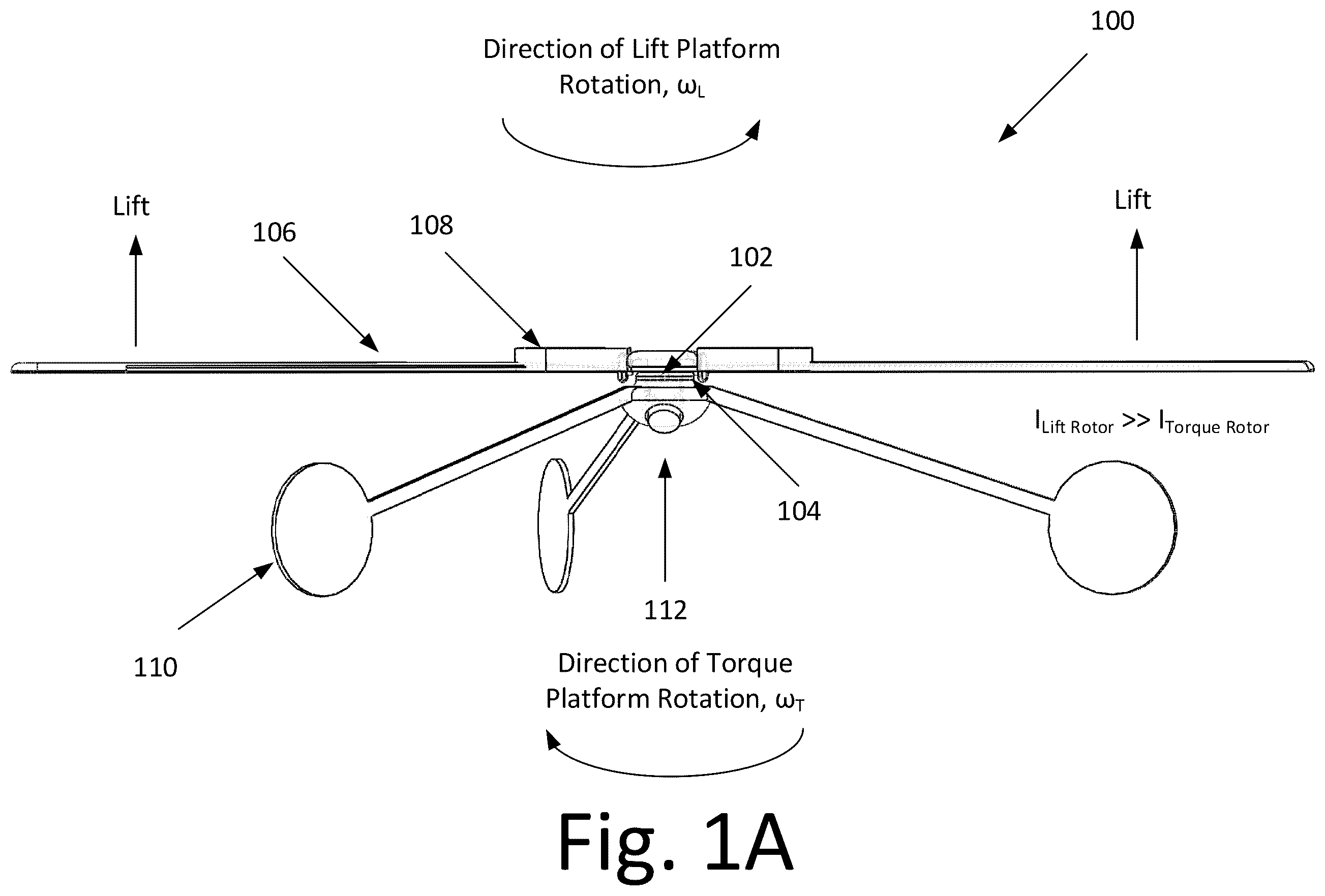 Patent US12157579 — Counter rotating torque drive for rotary wing vehicle propulsion — Figure 1