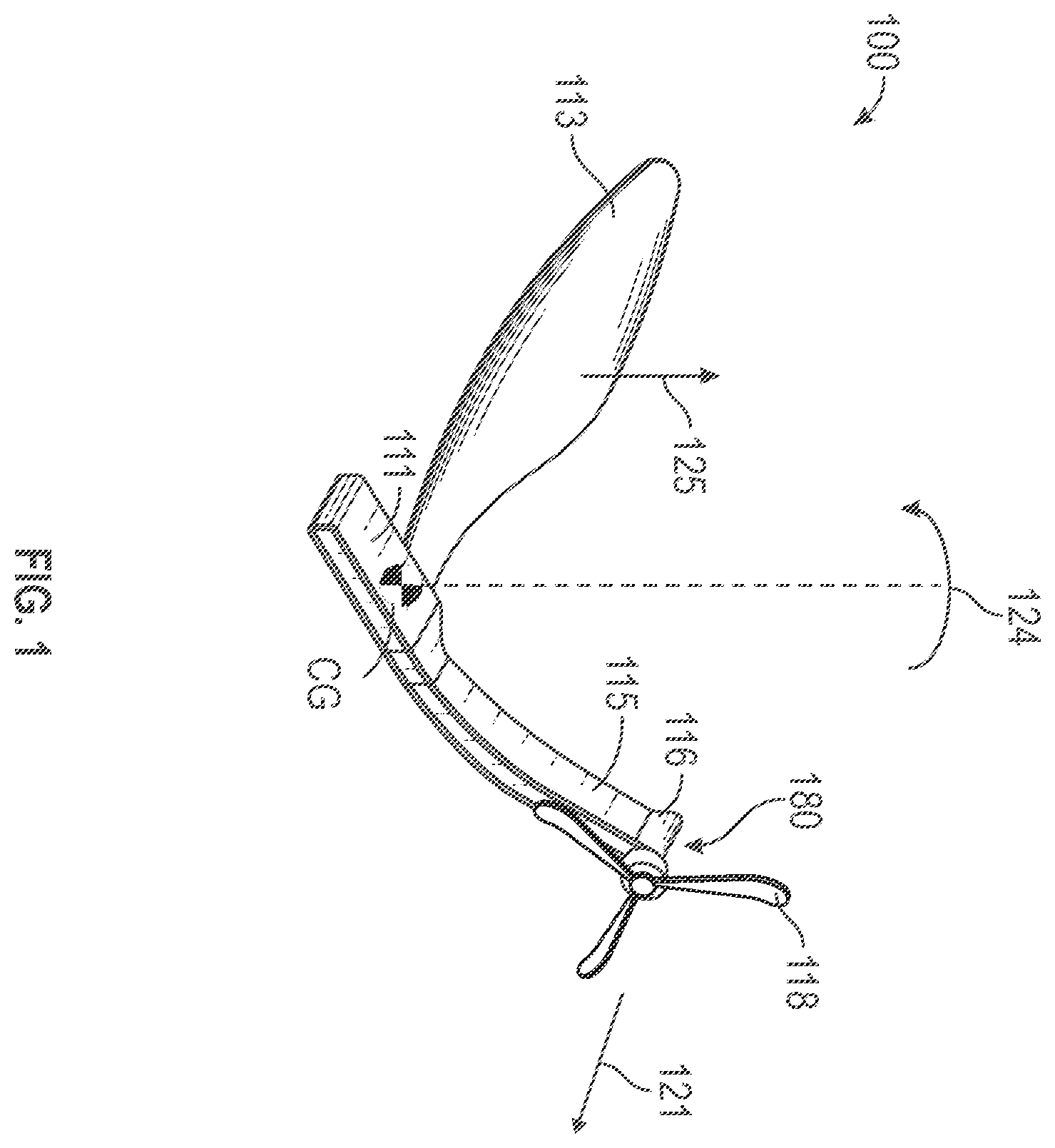 Patent US12157587 — Rotary and fixed wing convertible aircraft with monocopters — Figure 1