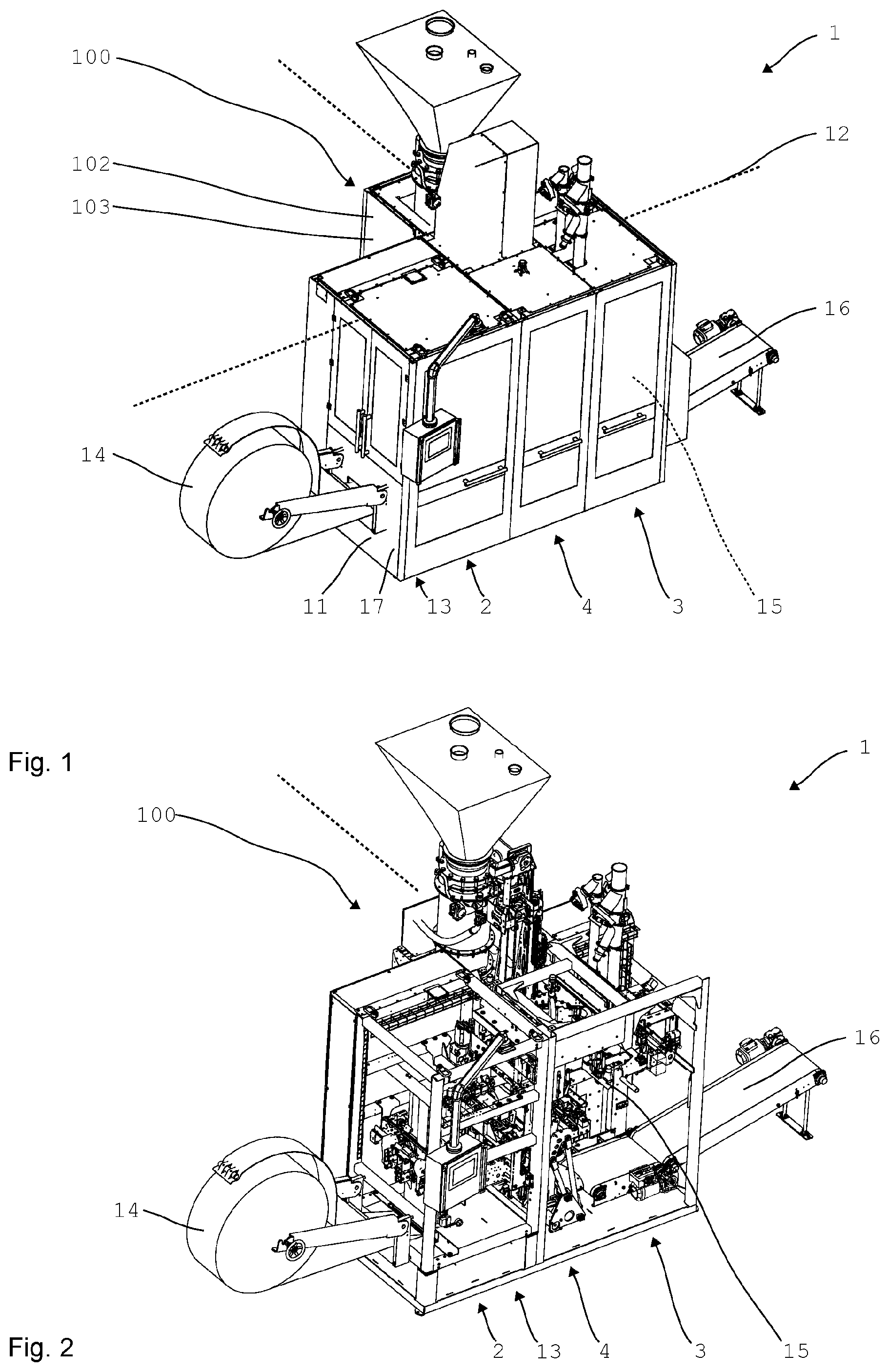 Patent US12157588 — Displacement device and method for displacement — Figure 1