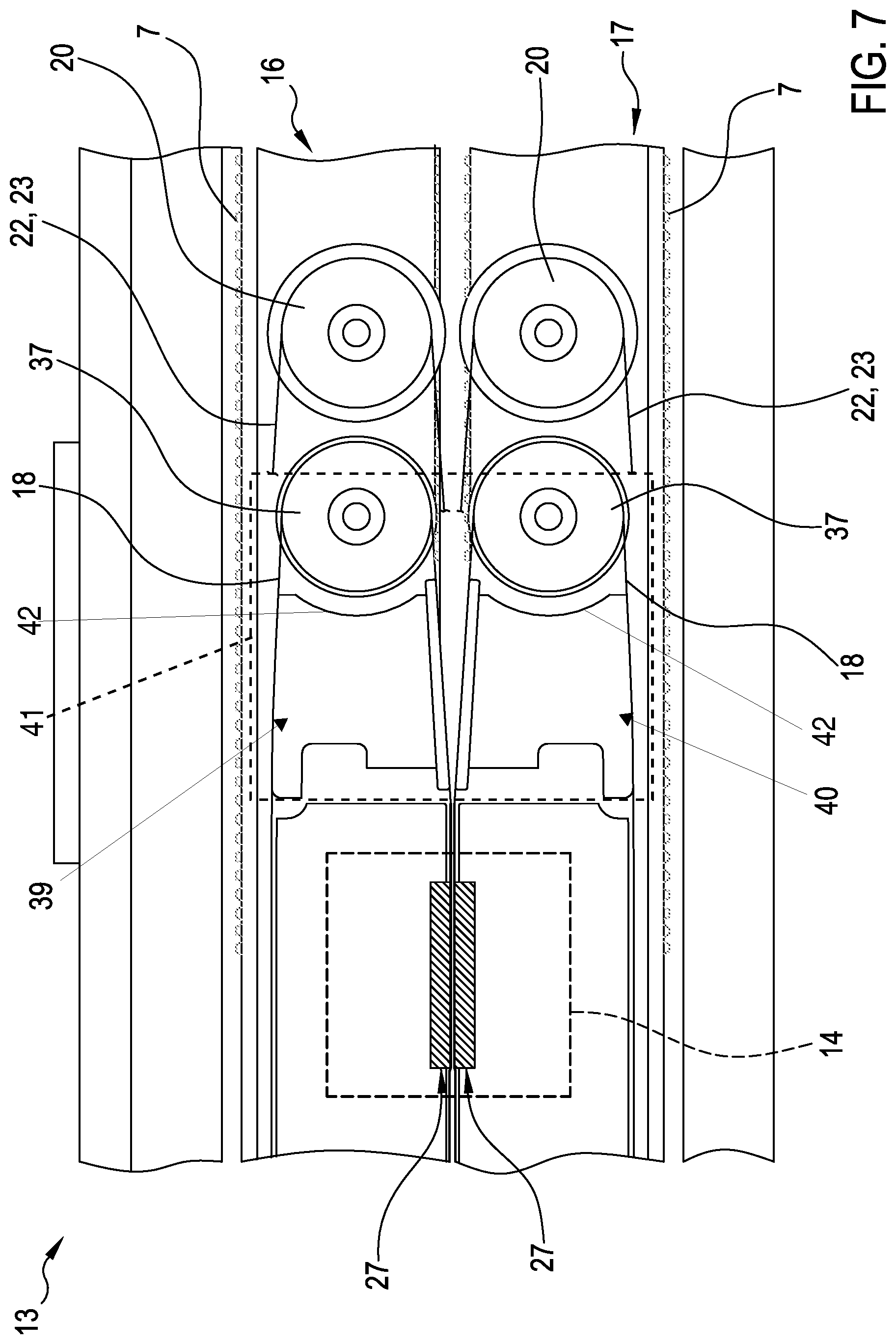 Patent US12157591 Figure 6 – Packaging apparatus, heat sealer and heat sealer module