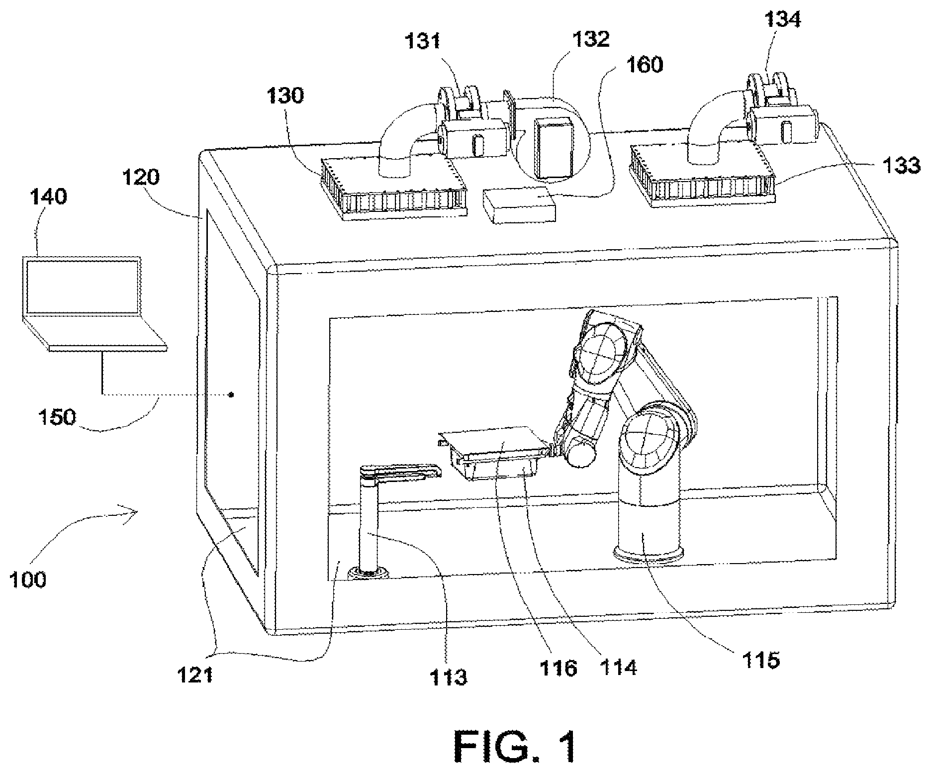 Patent US12157595 — Cover removal system for use in controlled environment enclosures — Figure 1