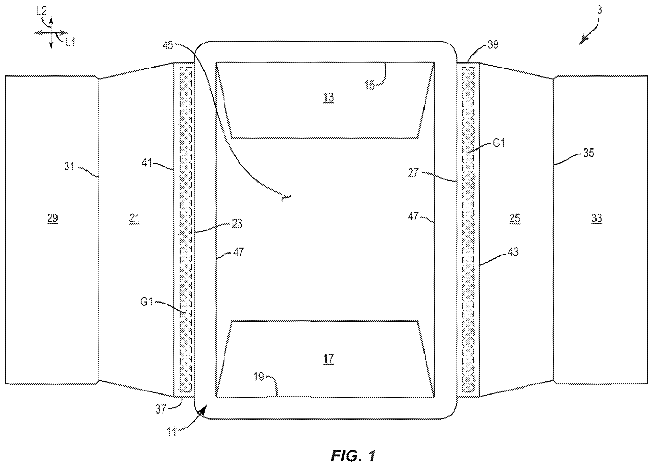 Patent US12157611 — Container with liner — Figure 1