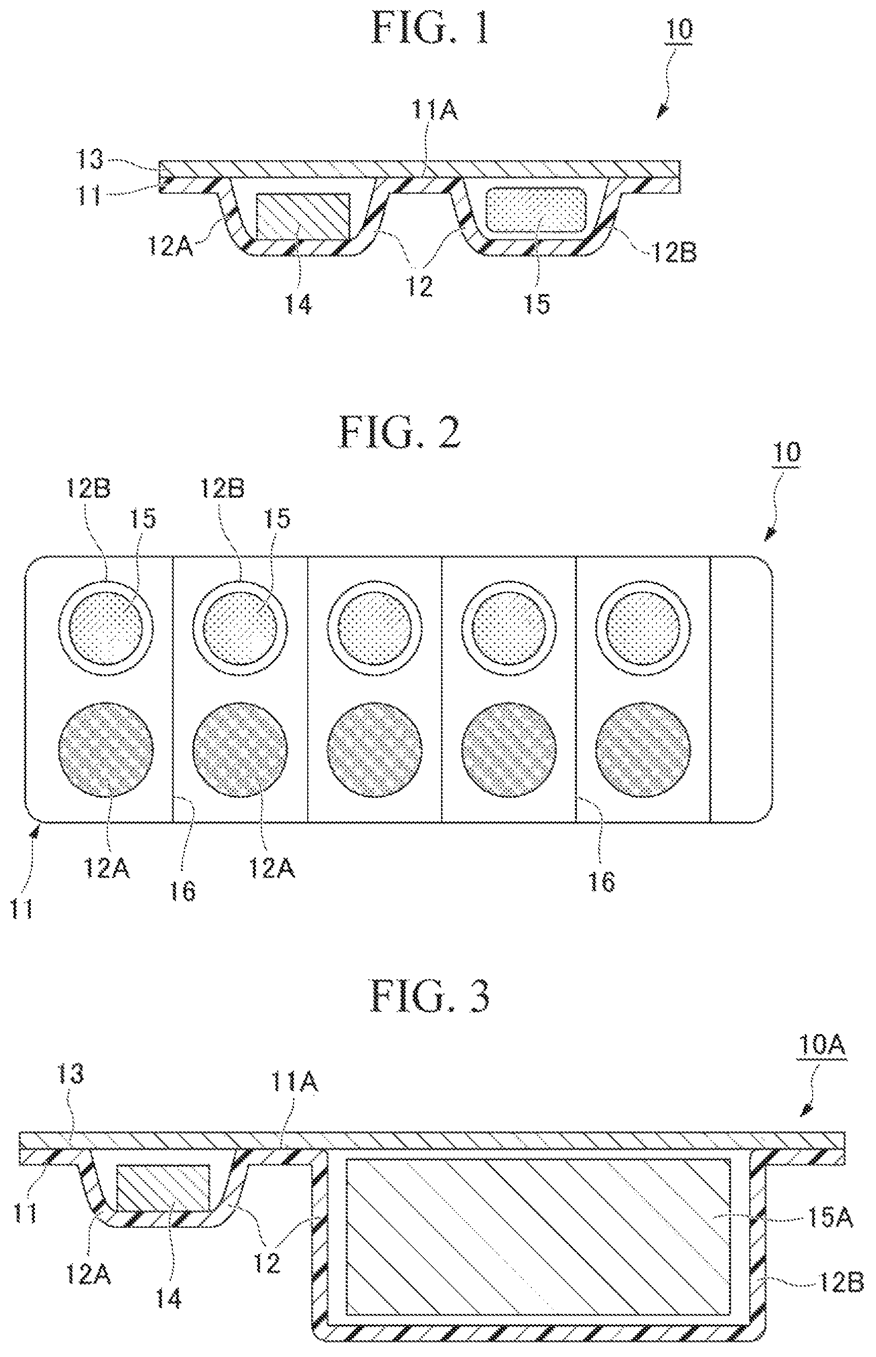 Patent US12157616 — Blister package, method for manufacturing blister package, and RF device using blister package — Figure 1