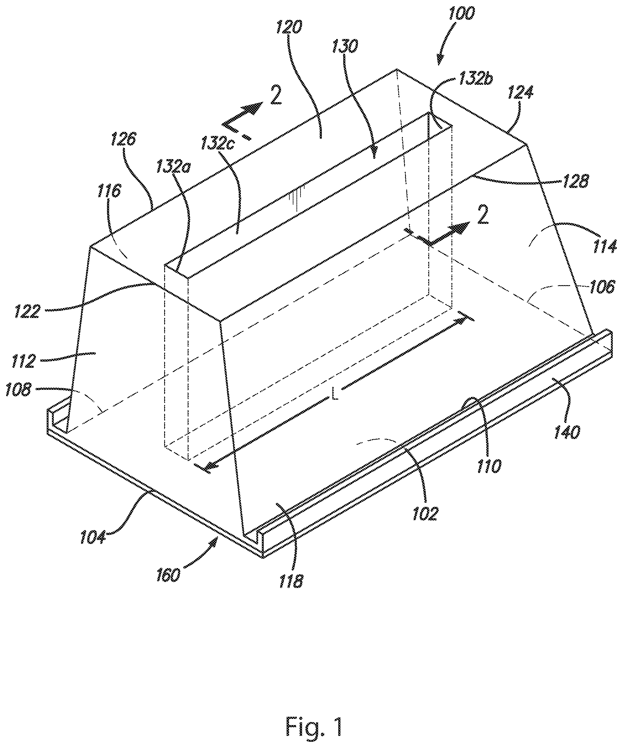Patent US12157624 Figure 1 – Condiment packet holder