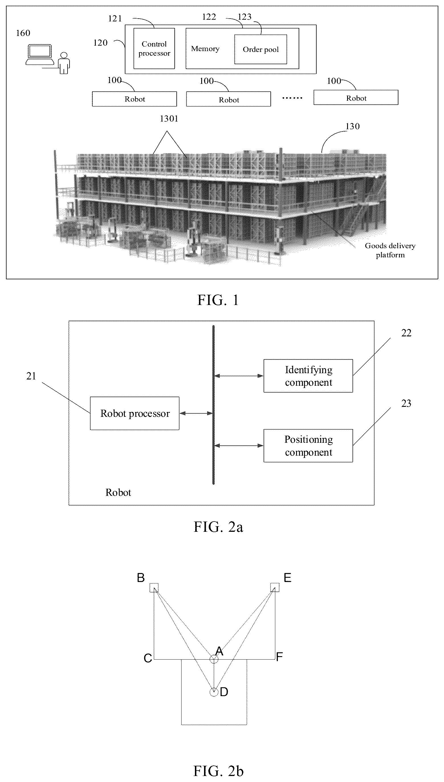 Patent US12157635 — Robot and positioning method — Figure 1