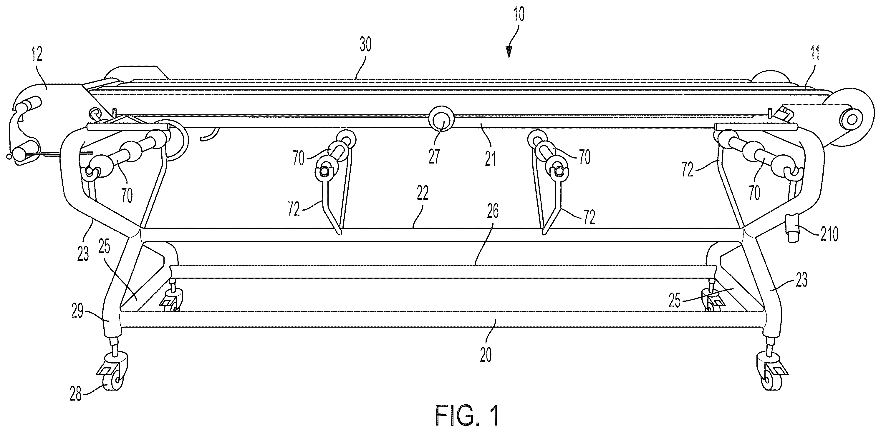 Patent US12157636 — Hygienic hollow frame assembly — Figure 1