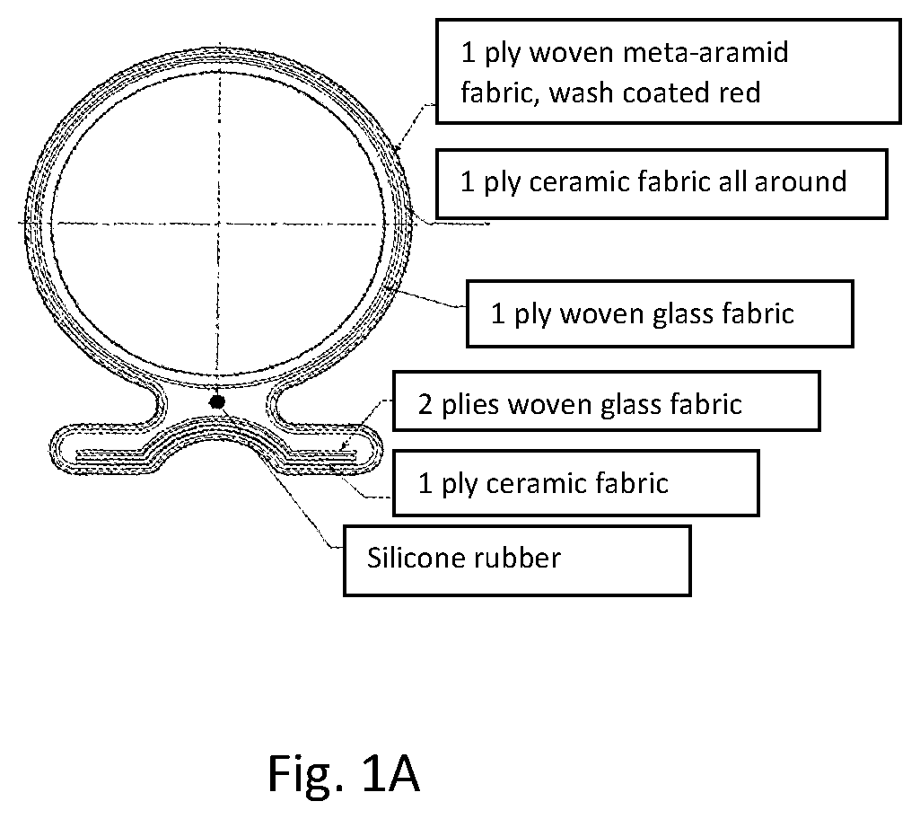 Patent US12157805 — Fire seals and methods of making same — Figure 1