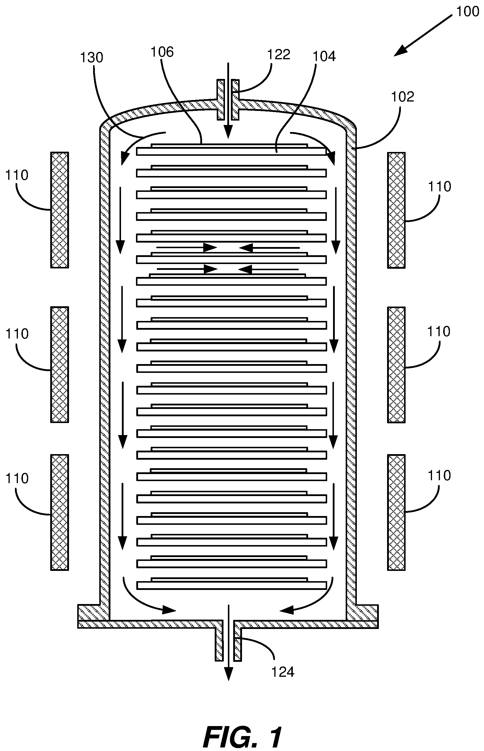 Patent US12157945 — Thermal atomic layer deposition of silicon-containing films — Figure 1