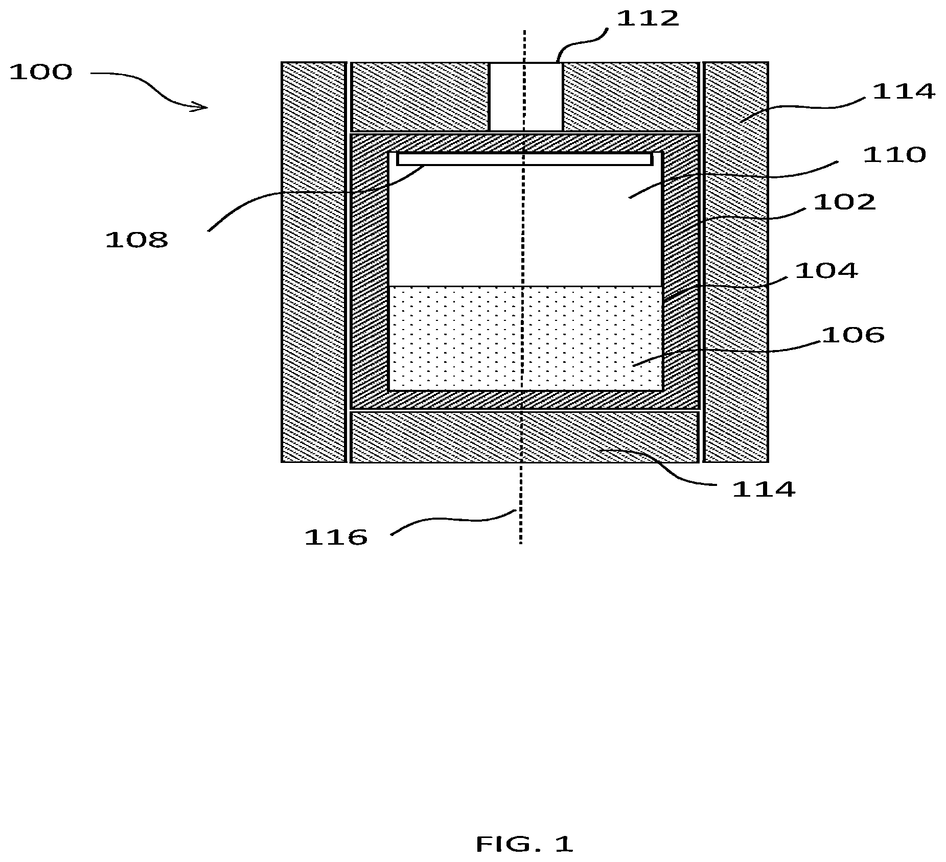 Patent US12157955 — Method for simultaneously manufacturing more than one single crystal of a semiconductor material by physical vapor transport — Figure 1