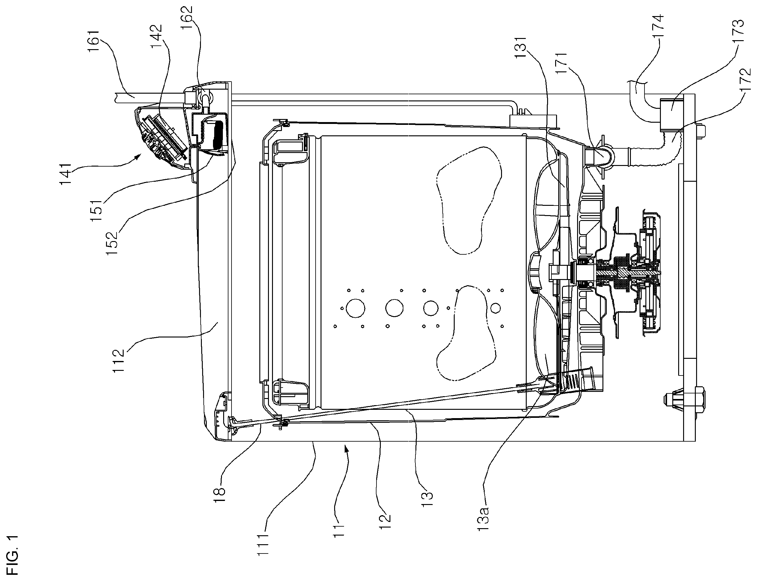 Patent US12157966 — Washing machine and control method thereof — Figure 1