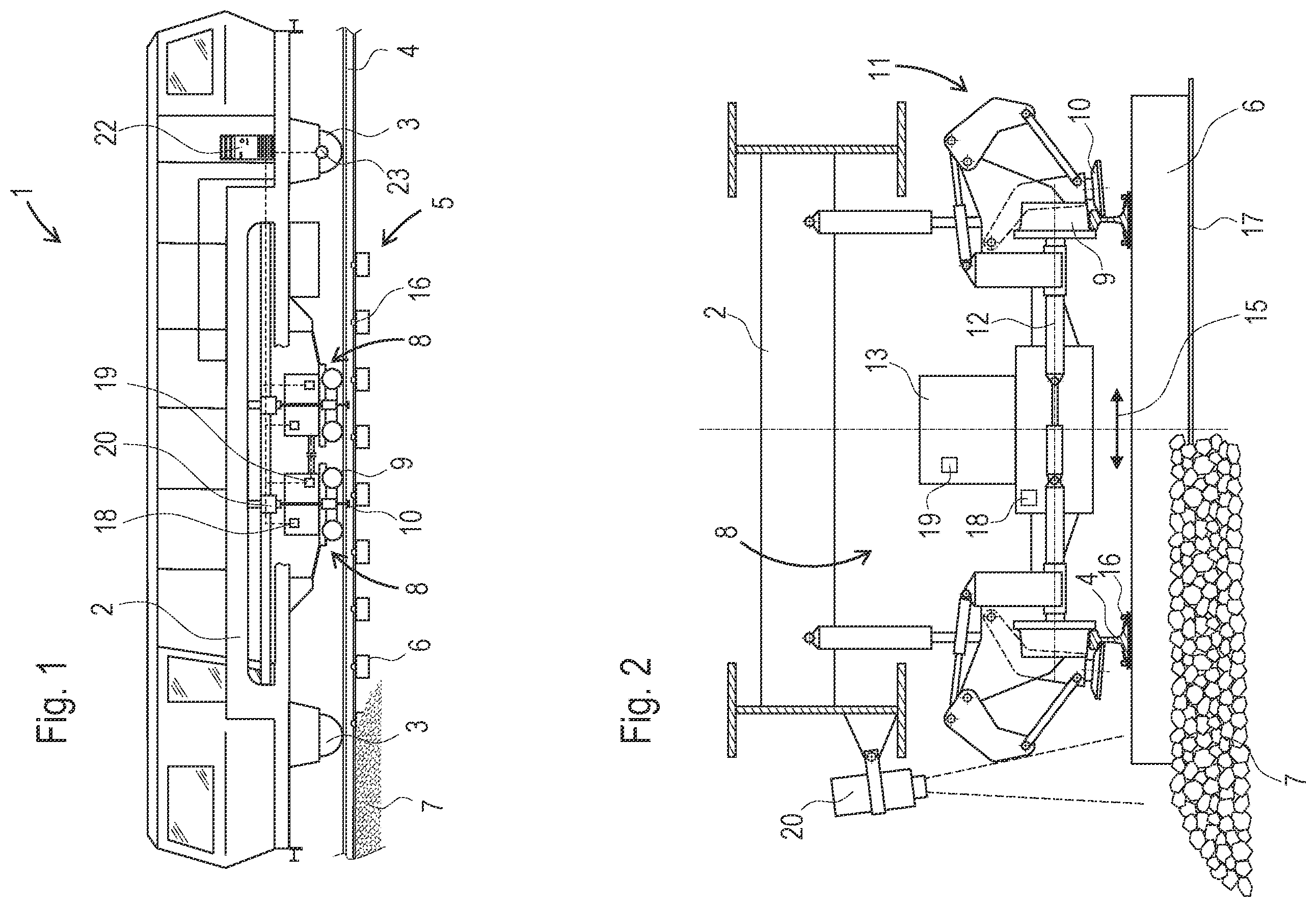 Patent US12157978 — Method and device for stabilizing a track — Figure 1