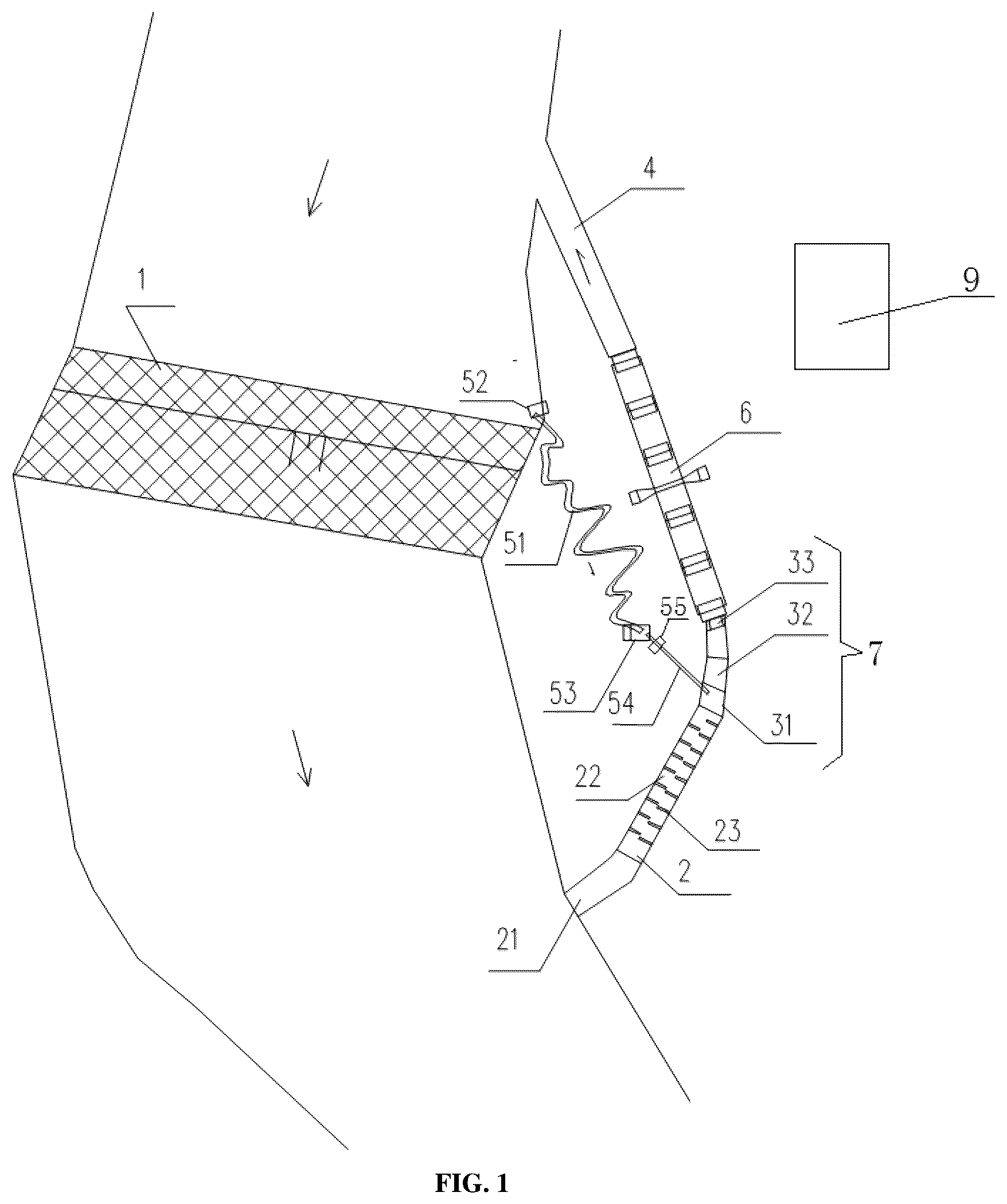 Patent US12157982 — Fish-passing system and a fish-passing method with tourist ornamental function — Figure 1