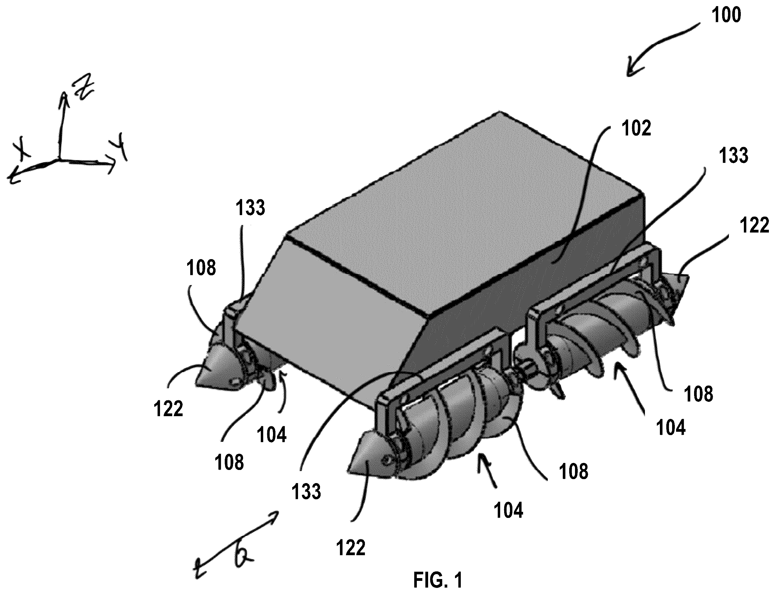 Patent US12157984 — Systems and methods for a multi-modal screw propelled excavation — Figure 1