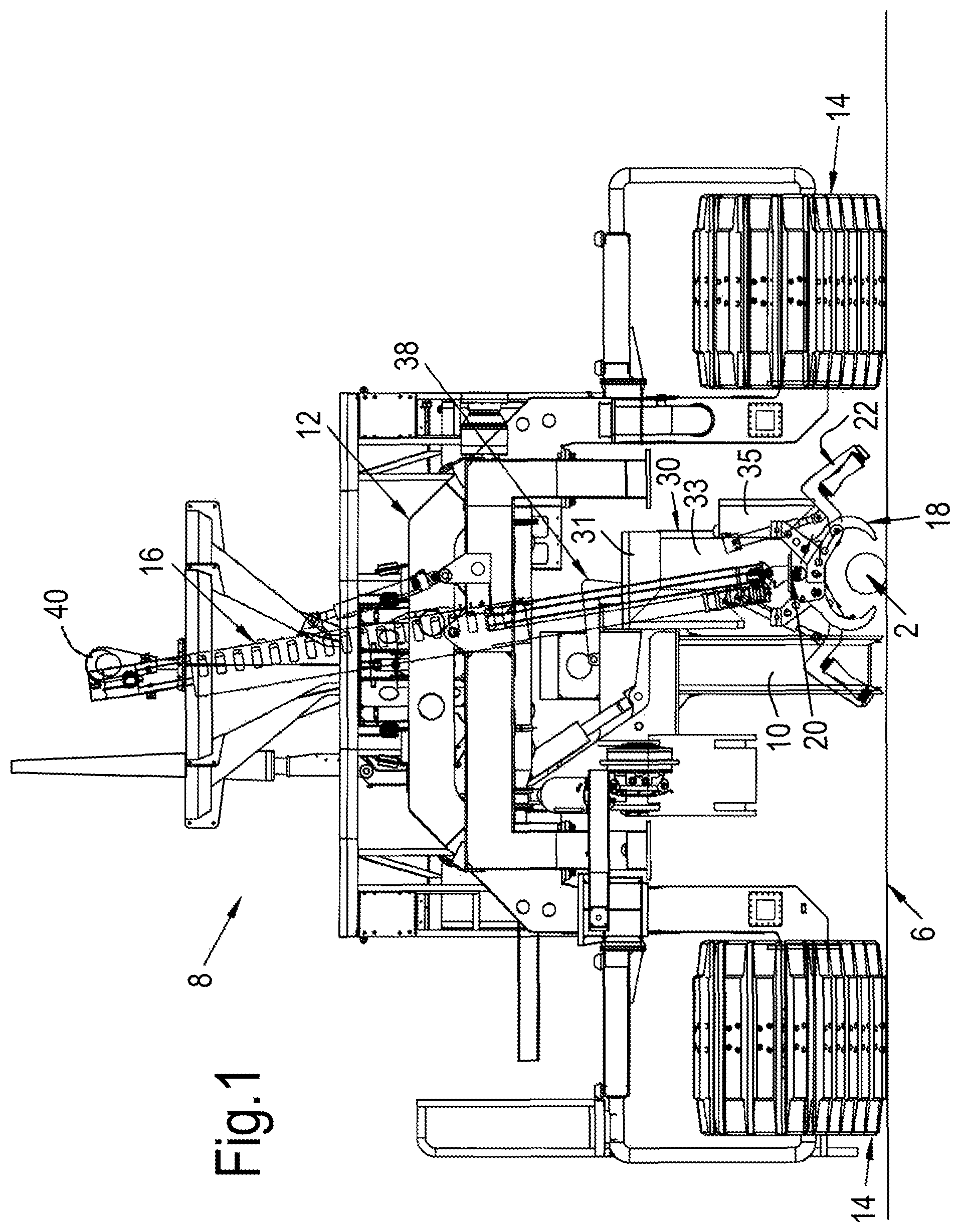 Patent US12157986 — Apparatus and method for inserting an elongate object into a trench — Figure 1