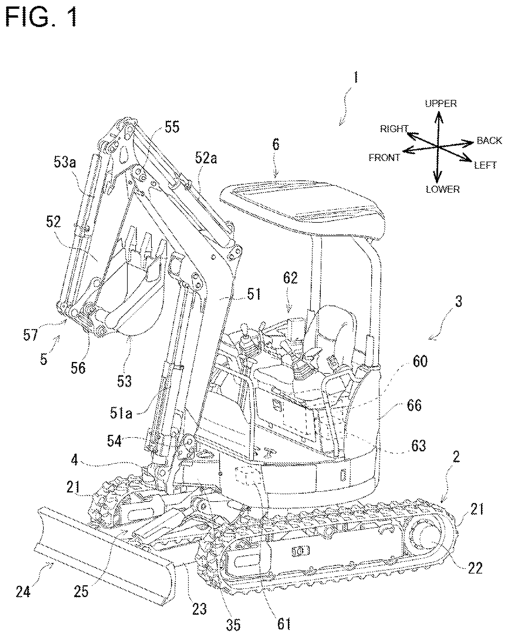 Patent US12157987 — Rotary working vehicle — Figure 1