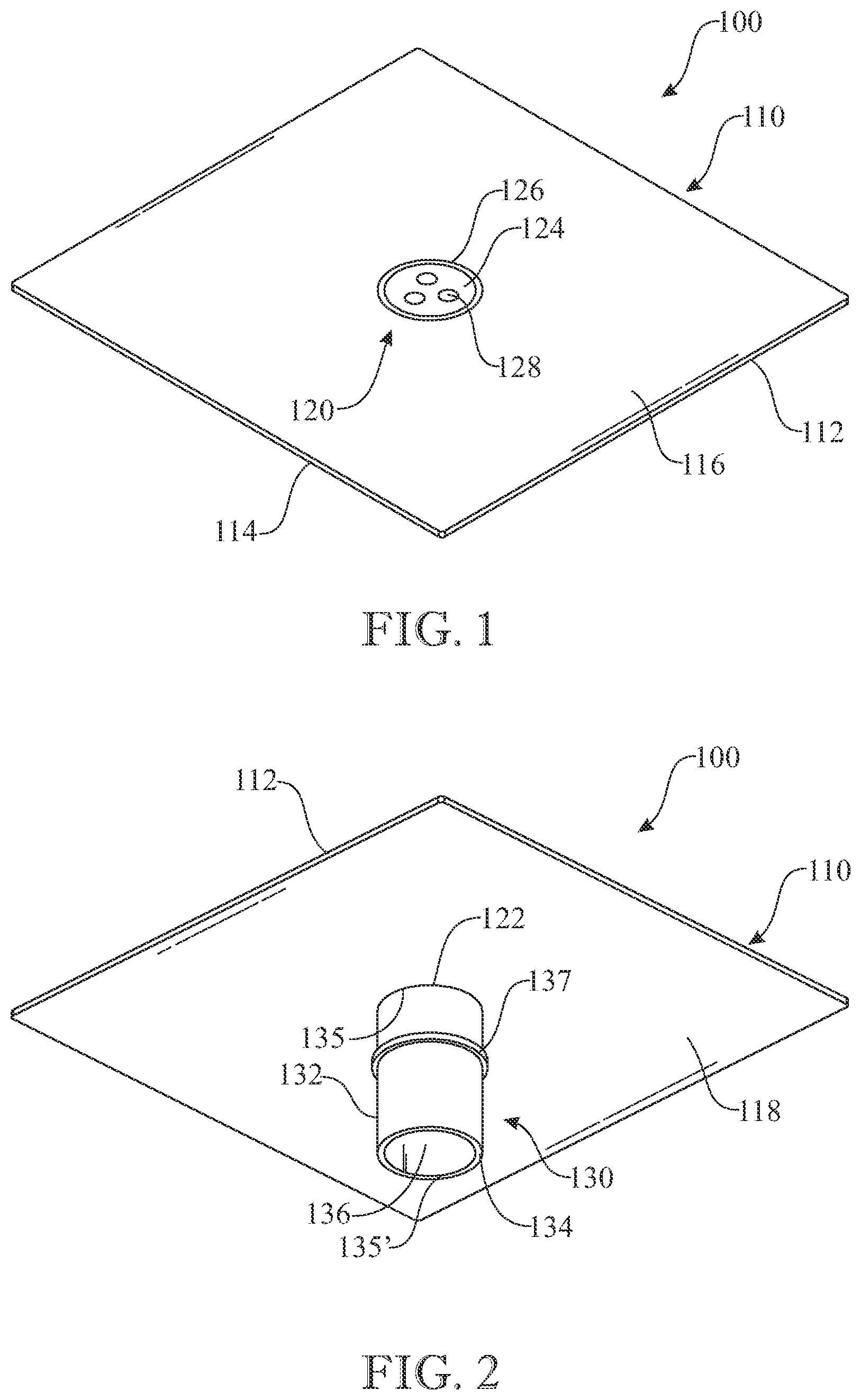 Patent US12157994 — Dissolvable urinal splash guard — Figure 1