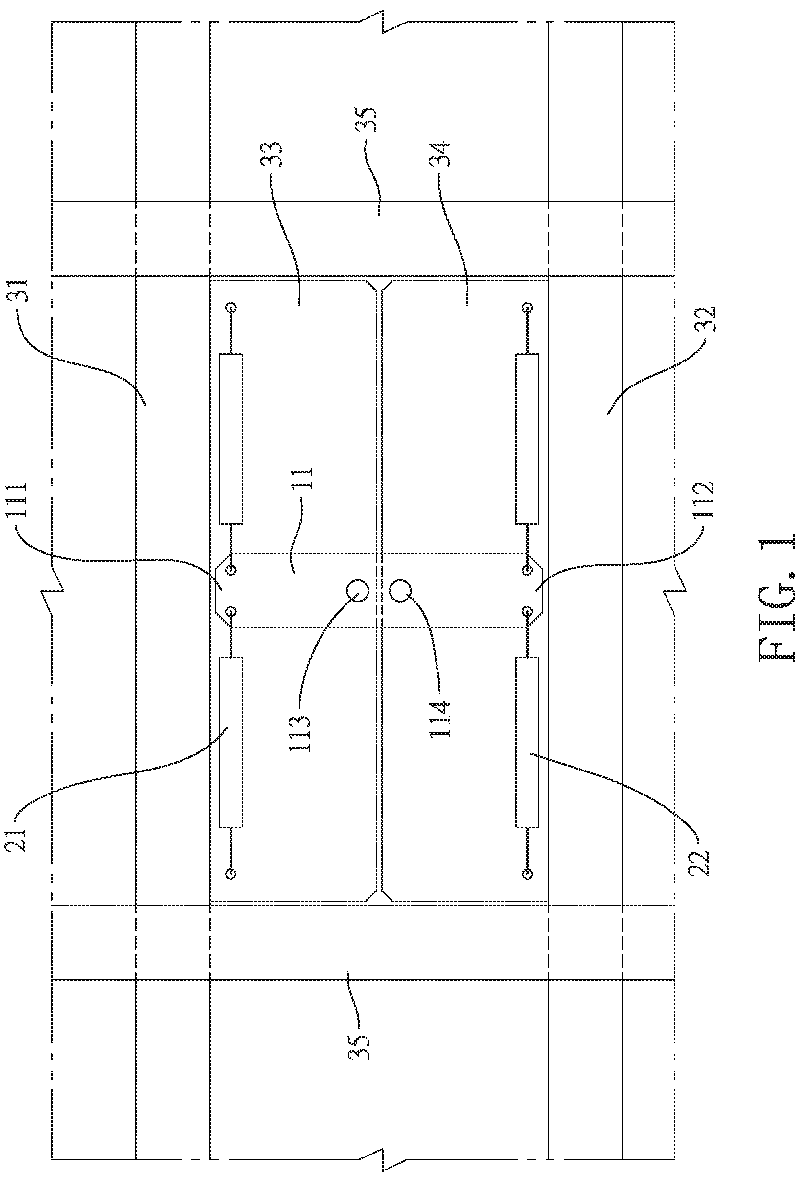 Patent US12157997 — Shock absorbing equipment having shear-wall-like mechanism with enhanced damping force for a building and shock absorbing system with the same — Figure 1