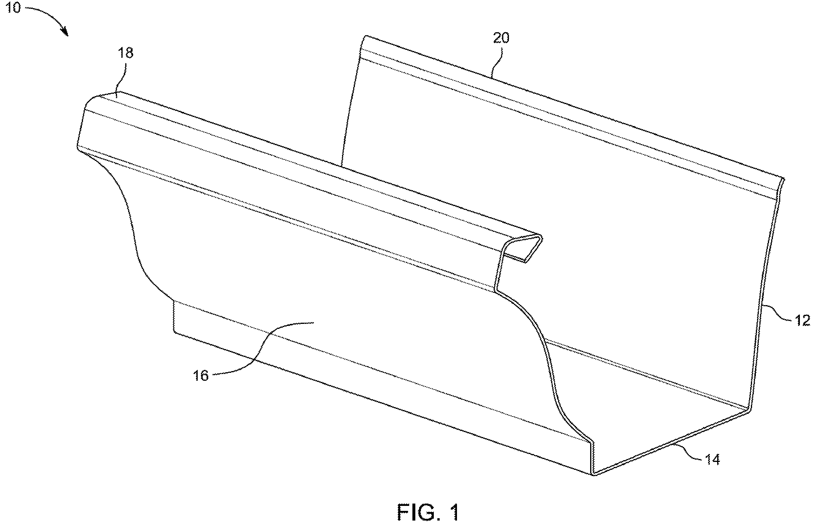 Patent US12158003 — Systems and methods for modular platform for gutter guard systems with interchangeable components — Figure 1