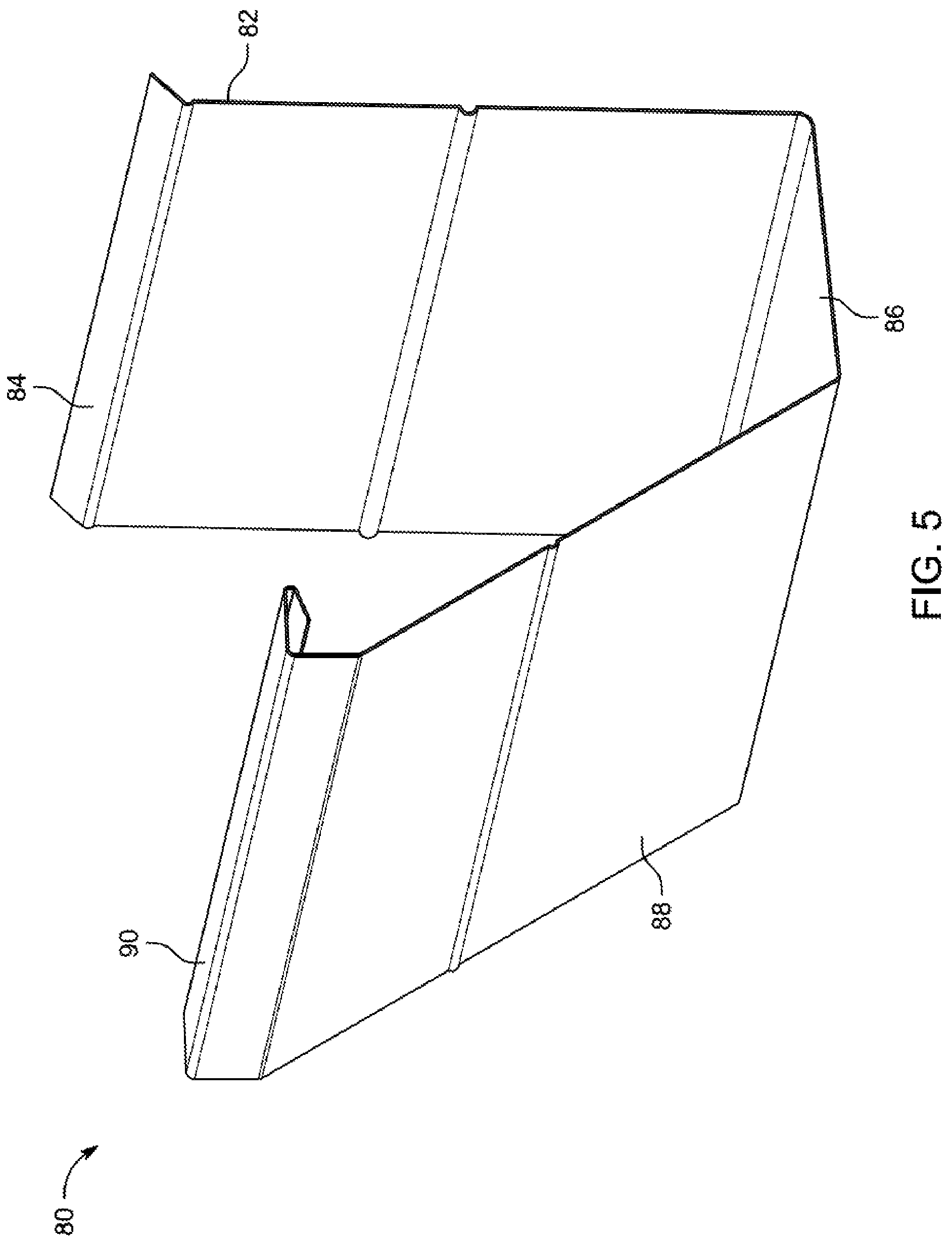 Patent US12158003 Figure 8 – Systems and methods for modular platform for gutter guard systems with interchangeable components