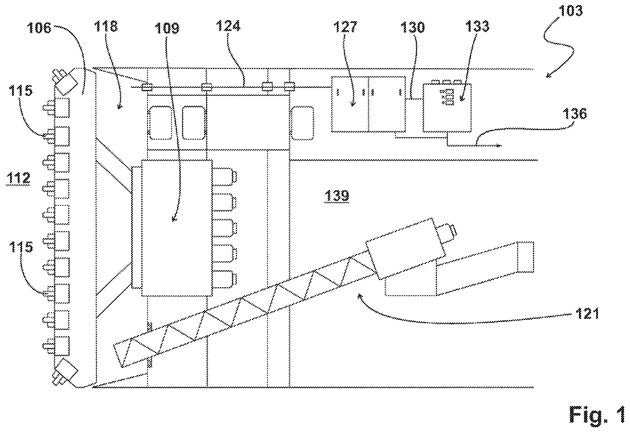 Patent US12158071 — Tunnel boring machine having a device for detecting a content of critical gas — Figure 1