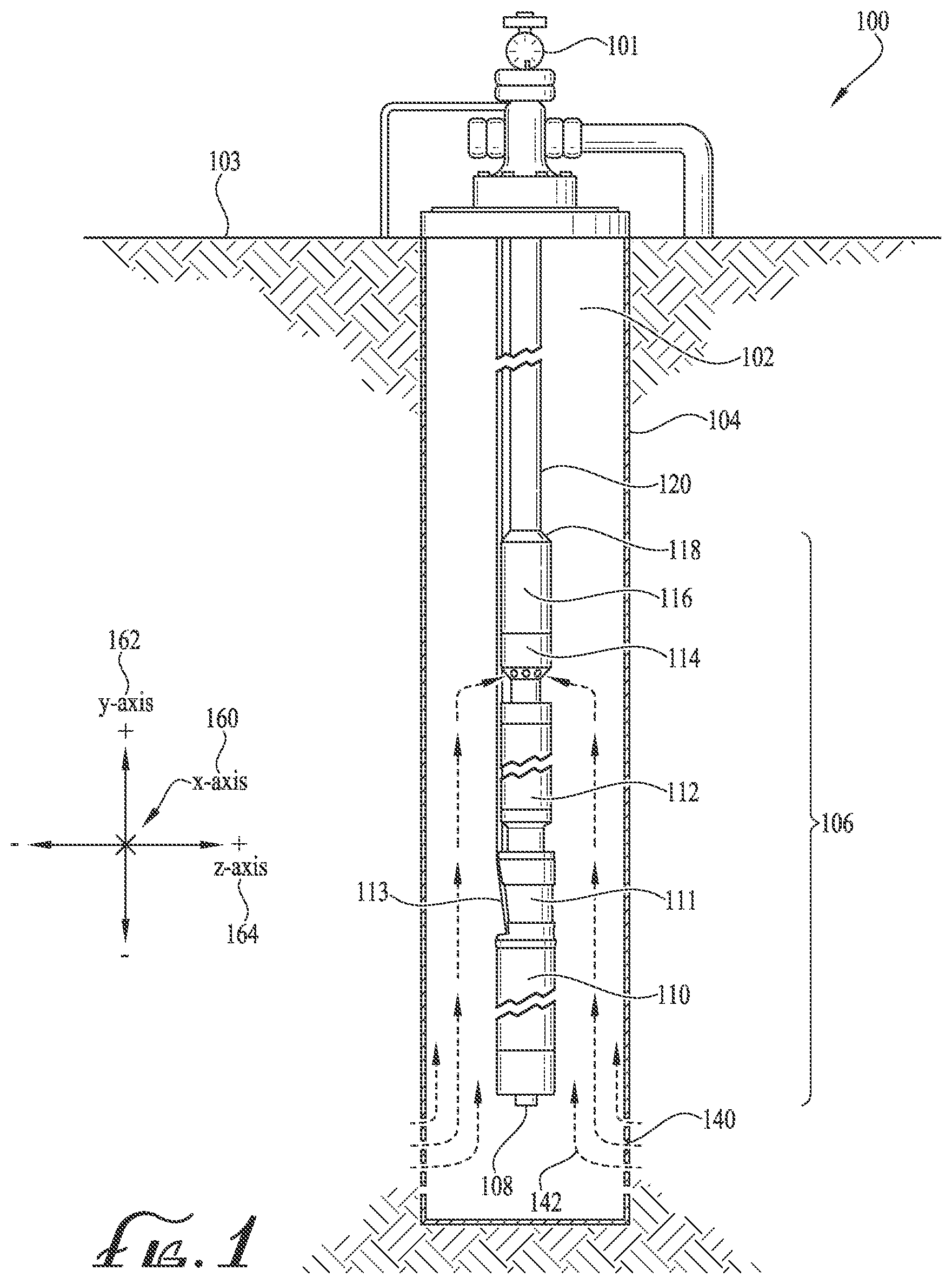 Patent US12158157 — Shielding for a magnetic bearing in an electric submersible pump (ESP) assembly — Figure 1