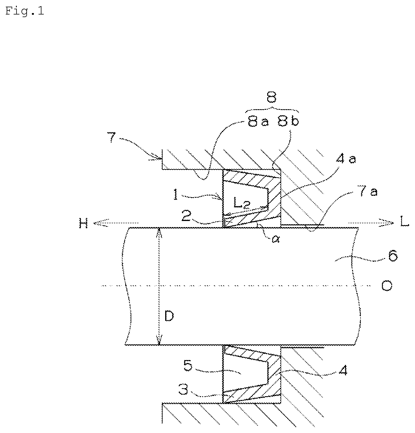 Patent US12158209 — Shaft seal — Figure 1