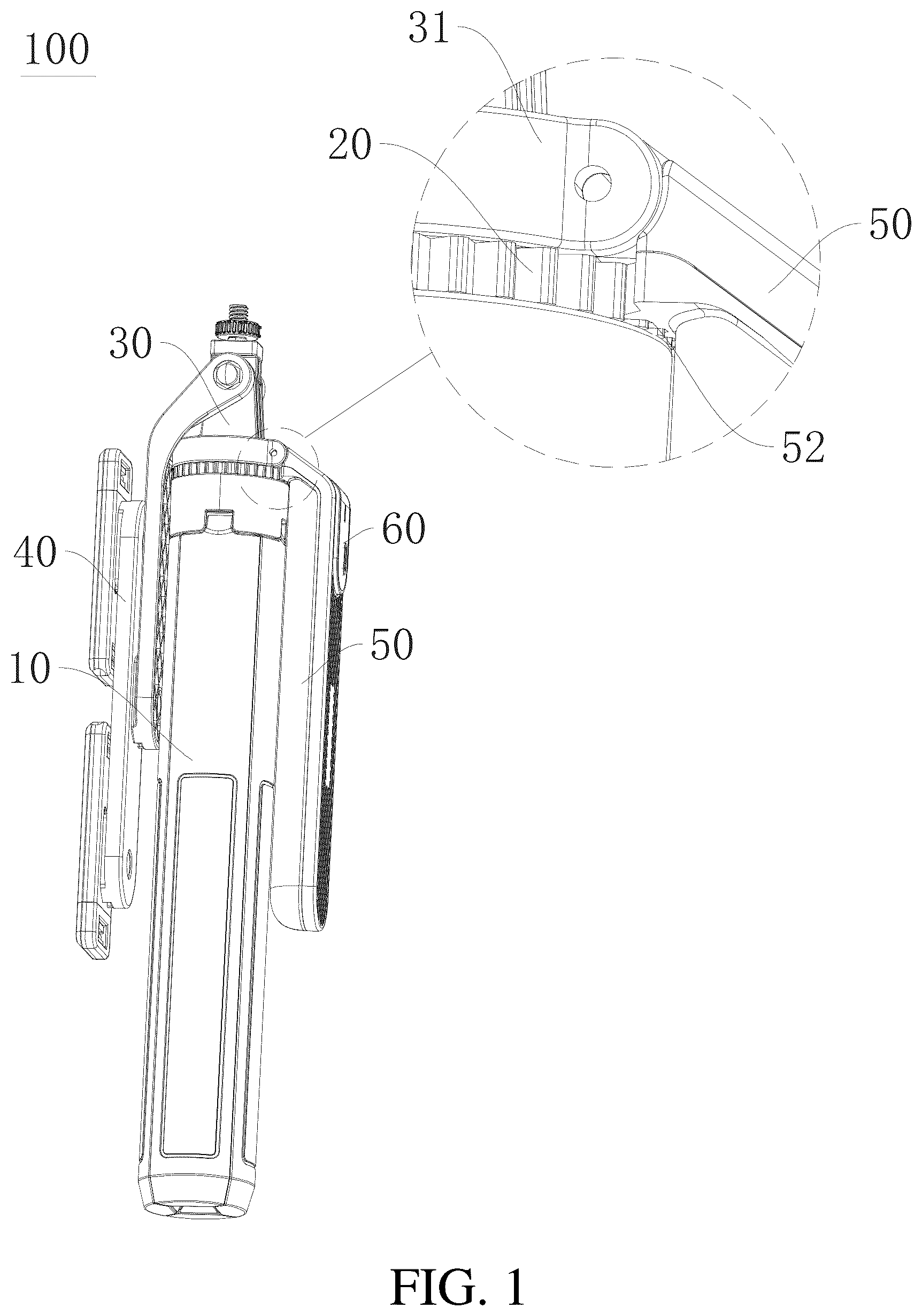Patent US12158234 — Shooting bracket — Figure 1