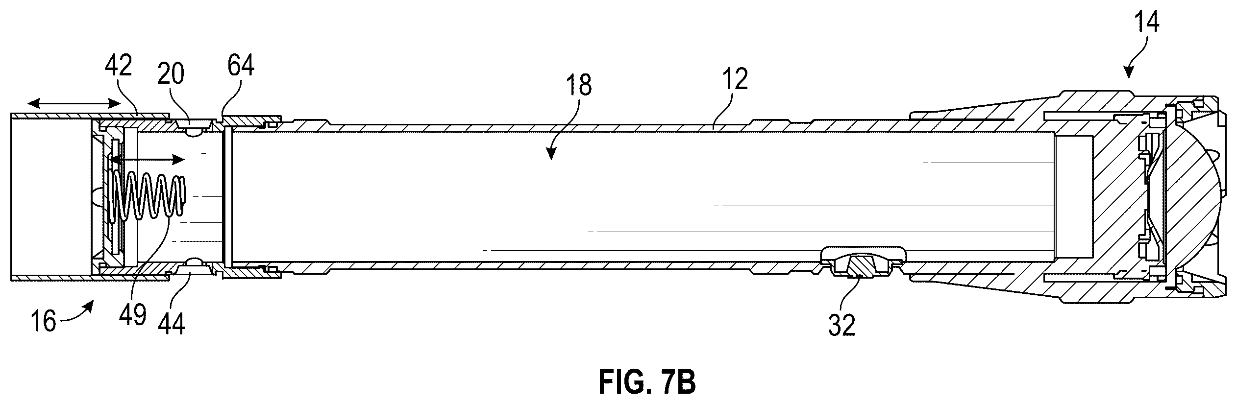 Patent US12158249 Figure 8 – Flashlight with rechargeable battery assembly