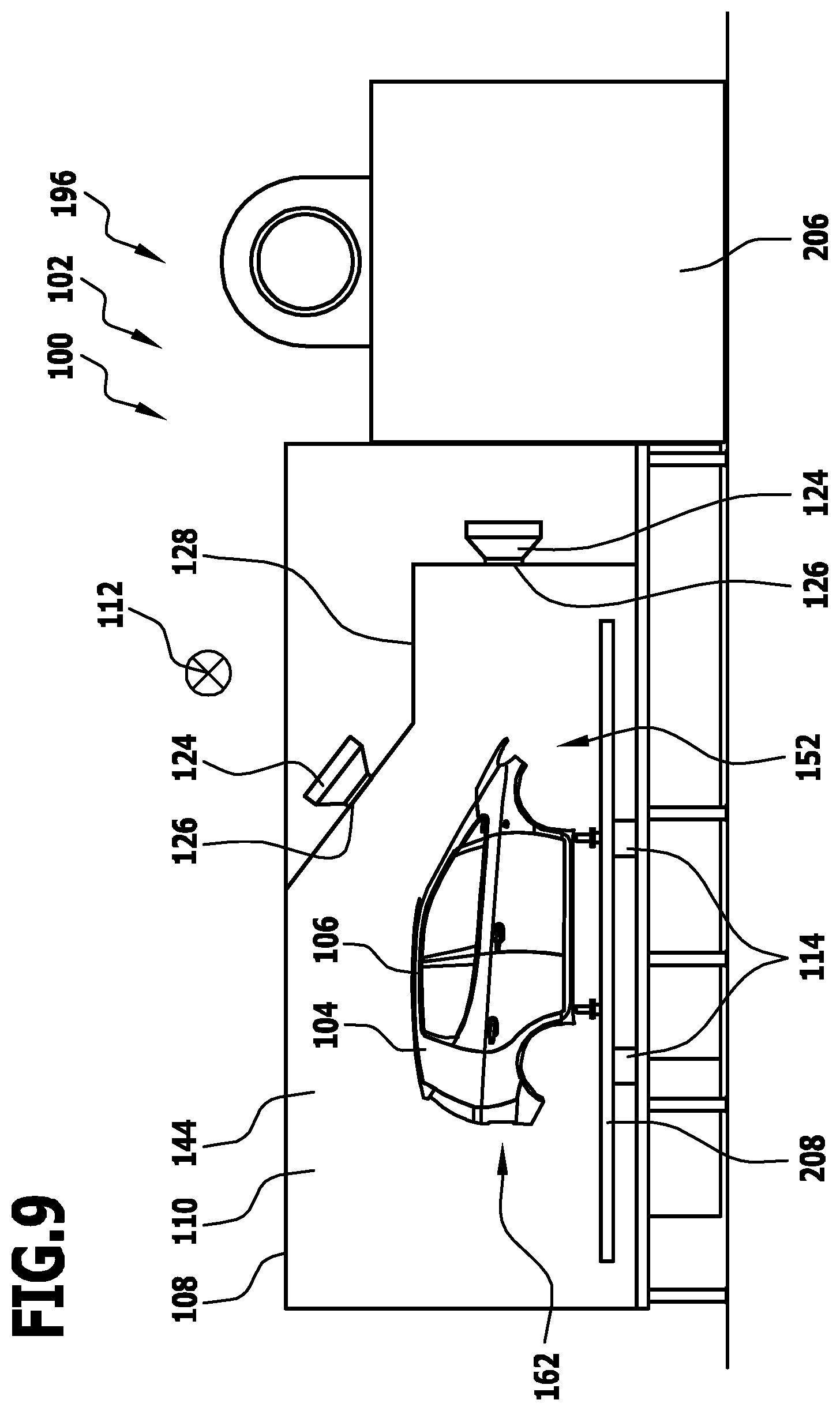 Patent US12158304 Figure 9 – Treatment installation and method for treating workpieces