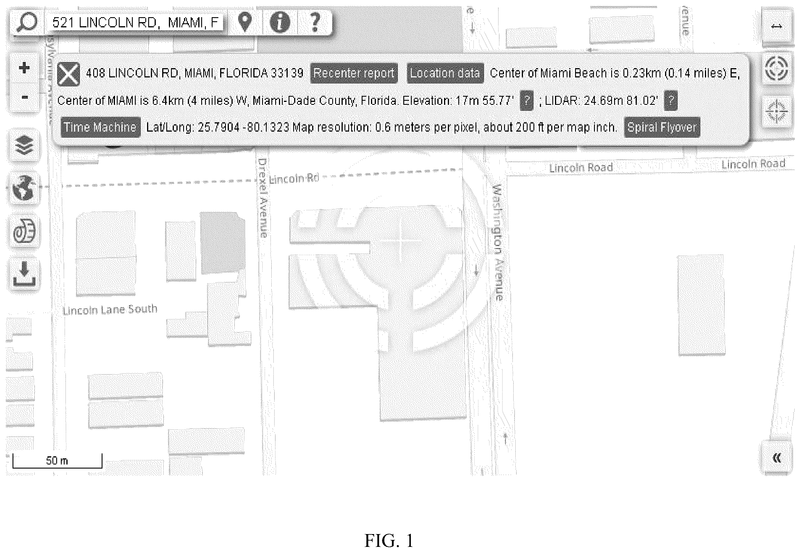 Patent US12158525 Figure 1 – Systems and methods for terrain mapping using Lidar