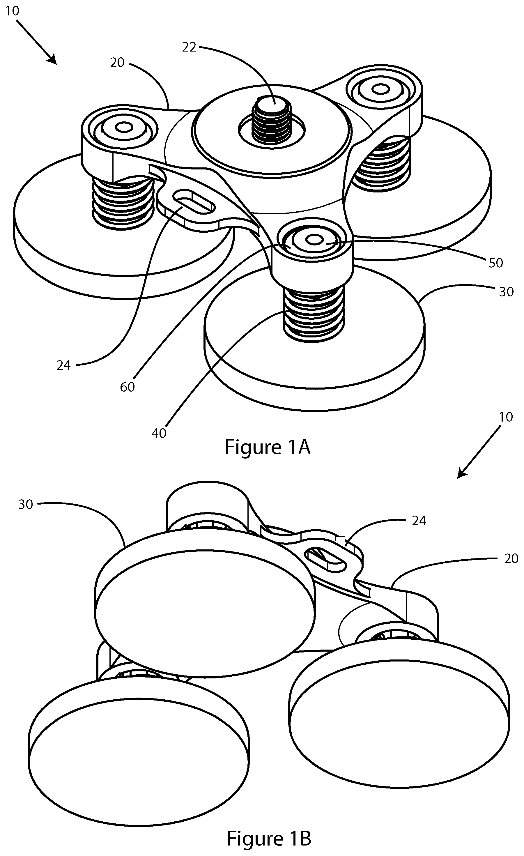Patent US12158691 Figure 1 – Magnetic camera mount