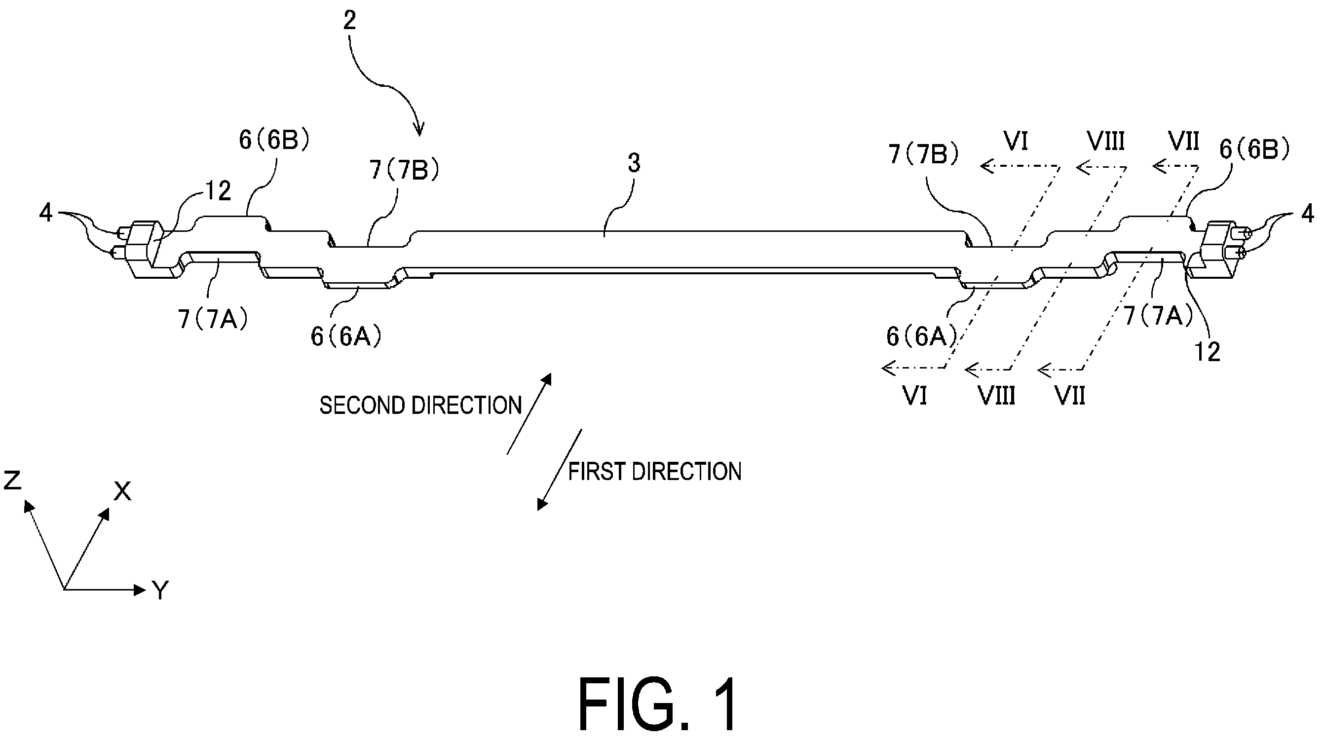 Patent US12158780 — Hinge constituent component and display device — Figure 1