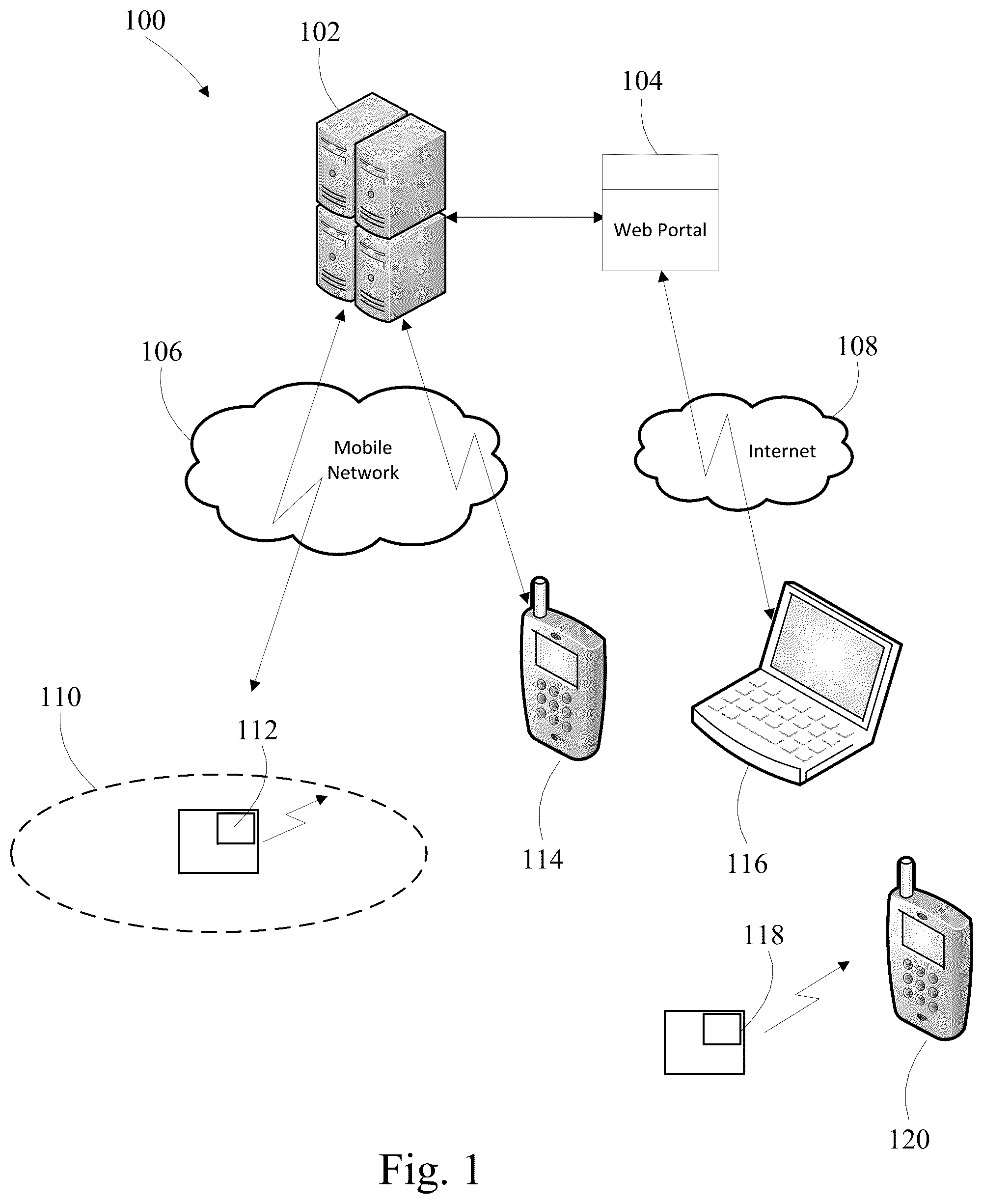 Patent US12165100 — Continuous inventory management — Figure 1