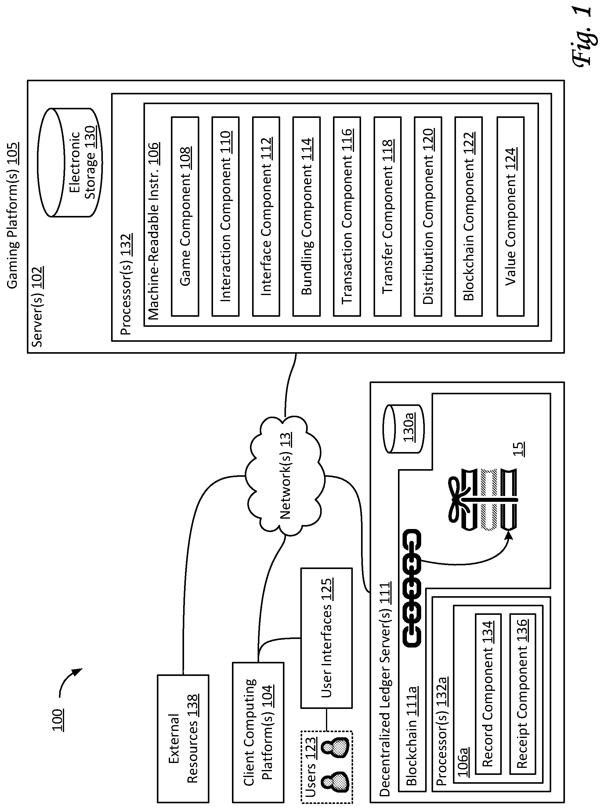 Patent US12165187 — Systems and methods to support custom bundling of virtual items within an online game — Figure 1