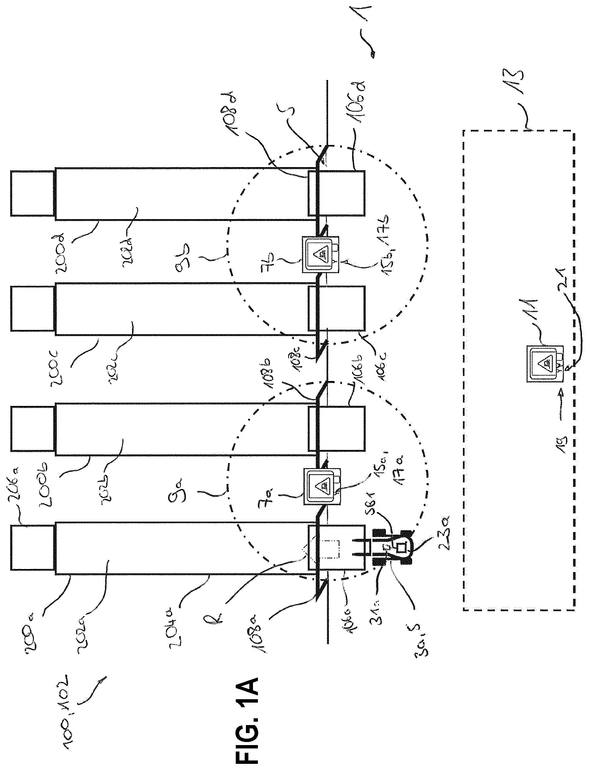 Patent US12165234 — Process for securing a logistics area — Figure 1