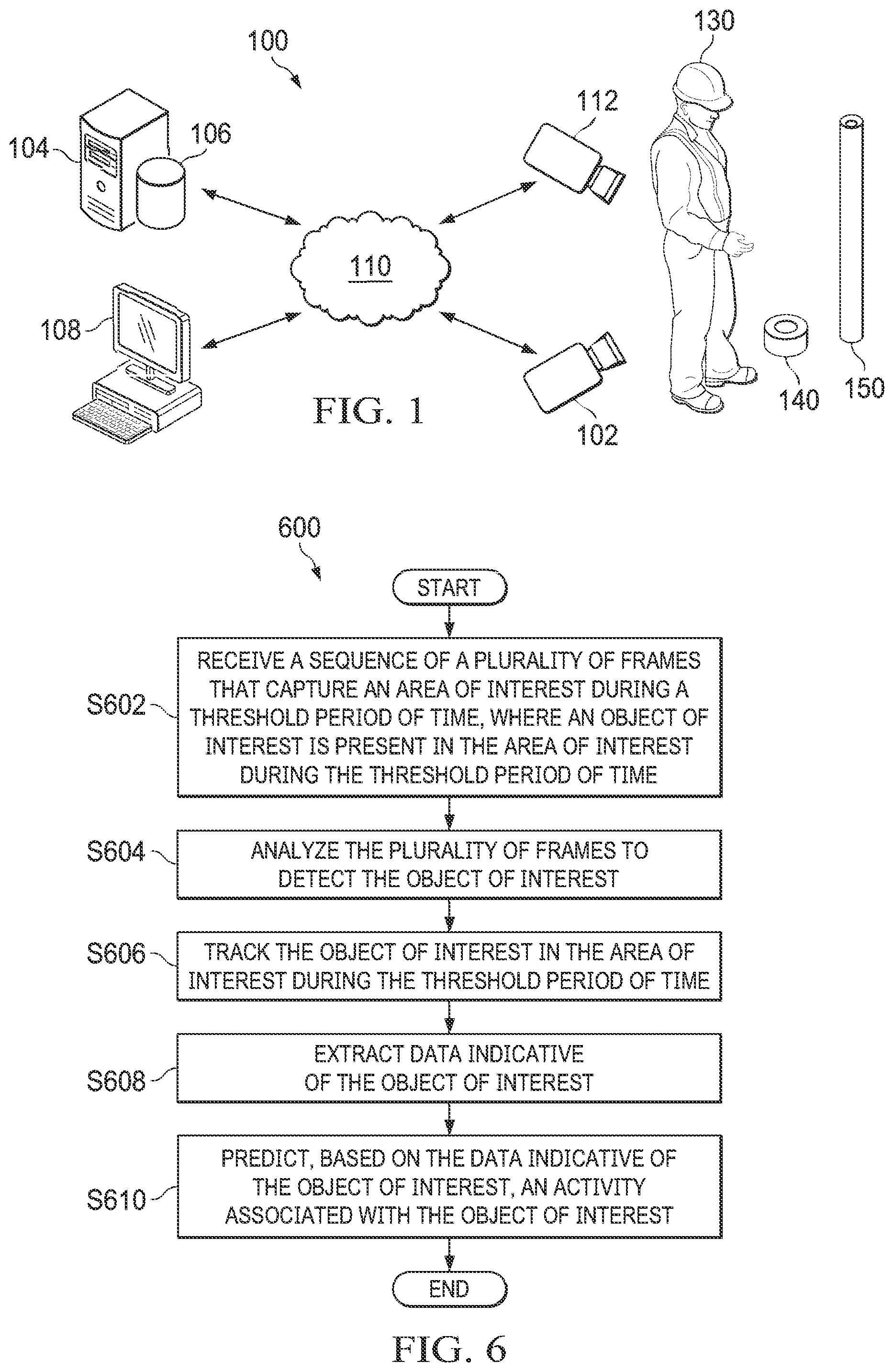 Patent US12165399 — Systems and methods to determine an activity associated with an object of interest — Figure 1