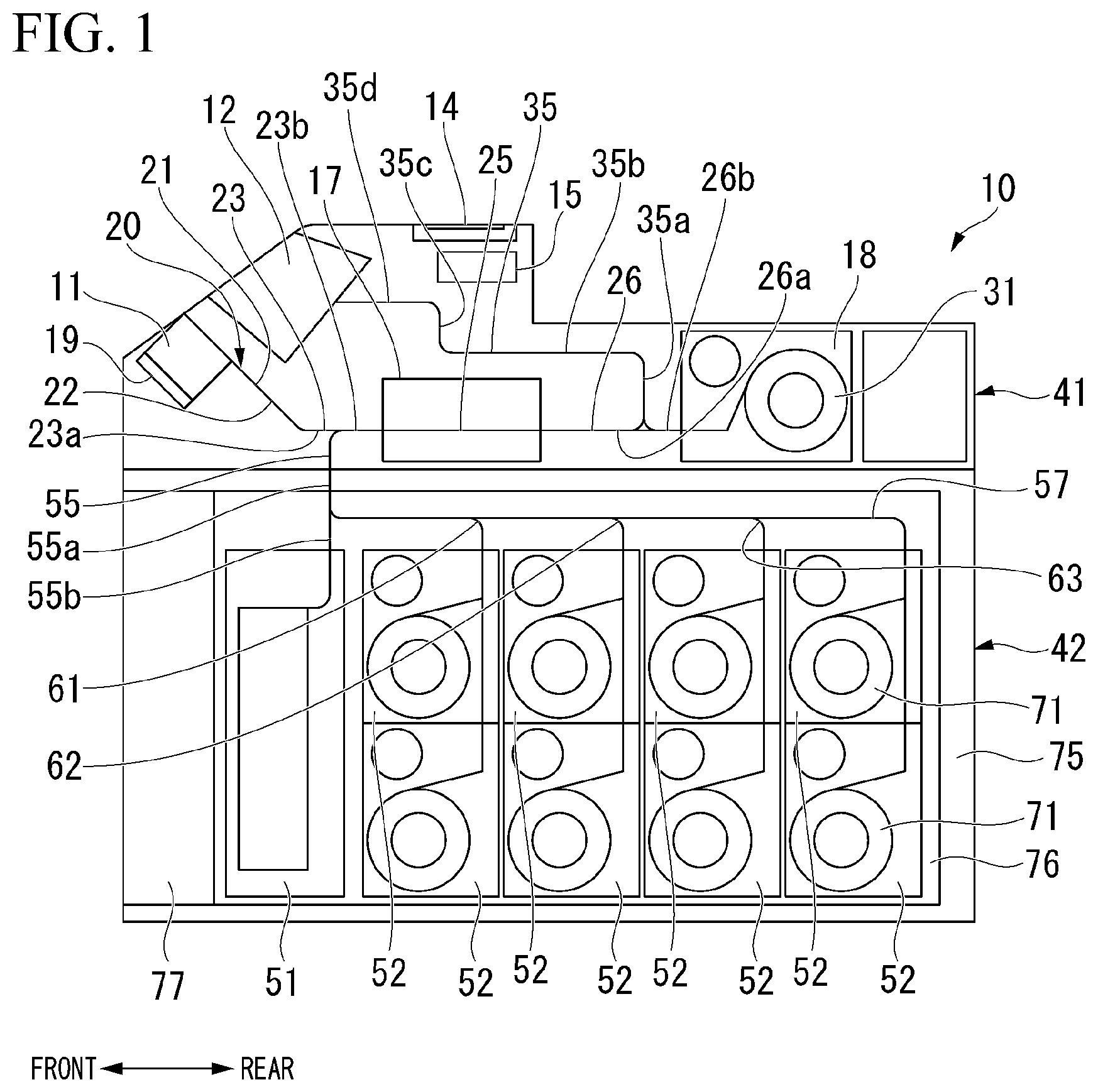 Patent US12165458 — Paper sheet processing device and paper sheet processing method — Figure 1