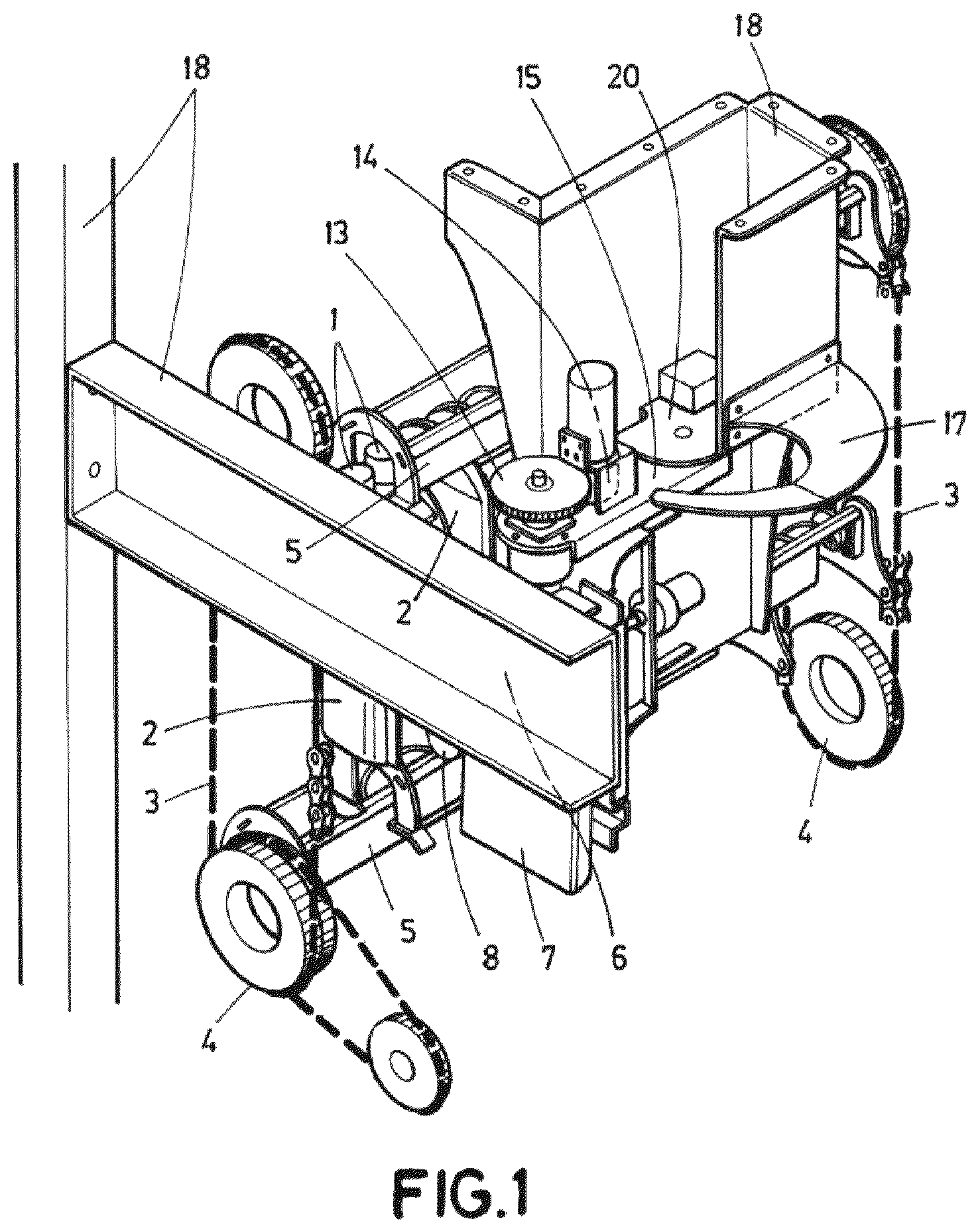 Patent US12165459 — Device and method for dispensing hot and cold liquid products in a dispensing machine — Figure 1