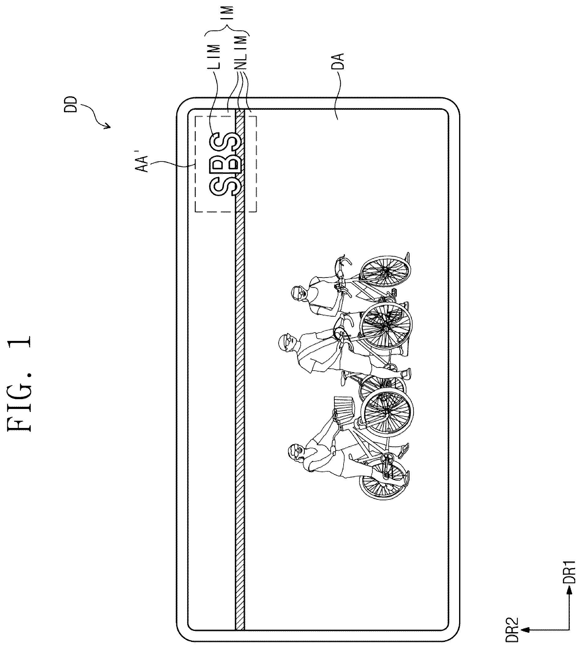 Patent US12165611 — Display device and method of driving the same — Figure 1